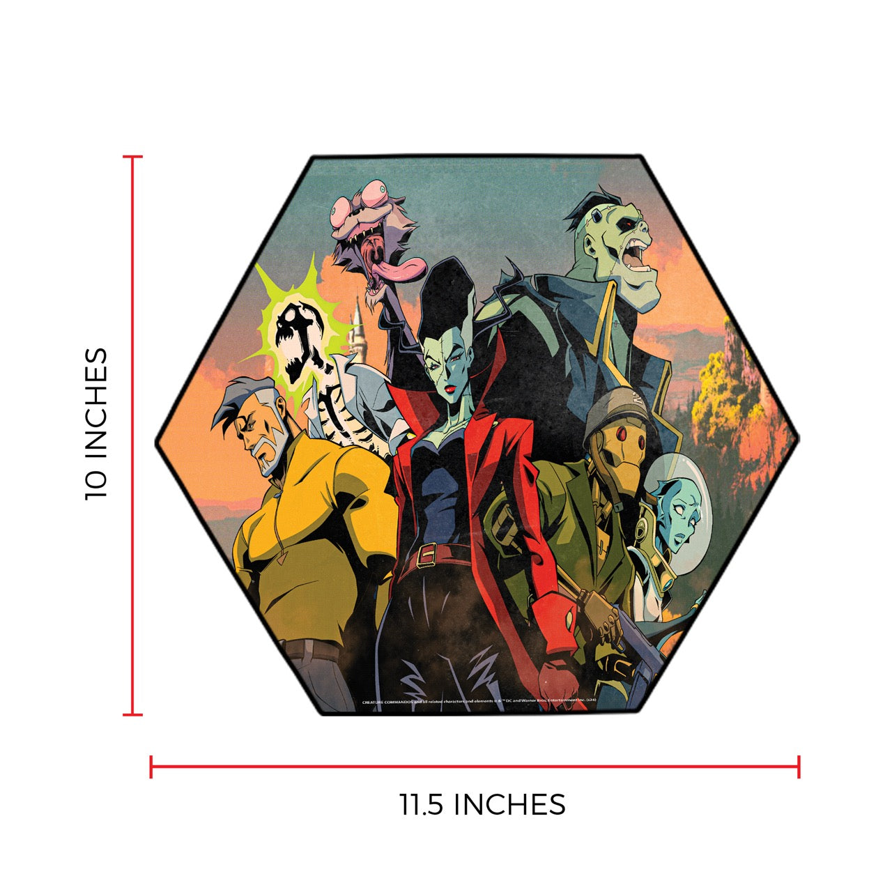 Creature Commandos (Key Art) KNEXAGON® Wood Print WPHEX1174