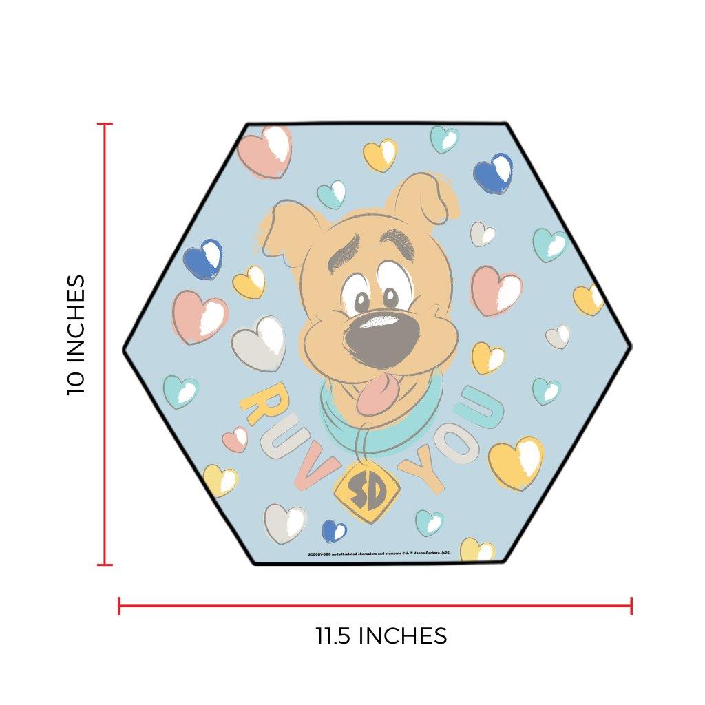Scooby-Doo (Ruv You) KNEXAGON® Wood Print WPHEX1622