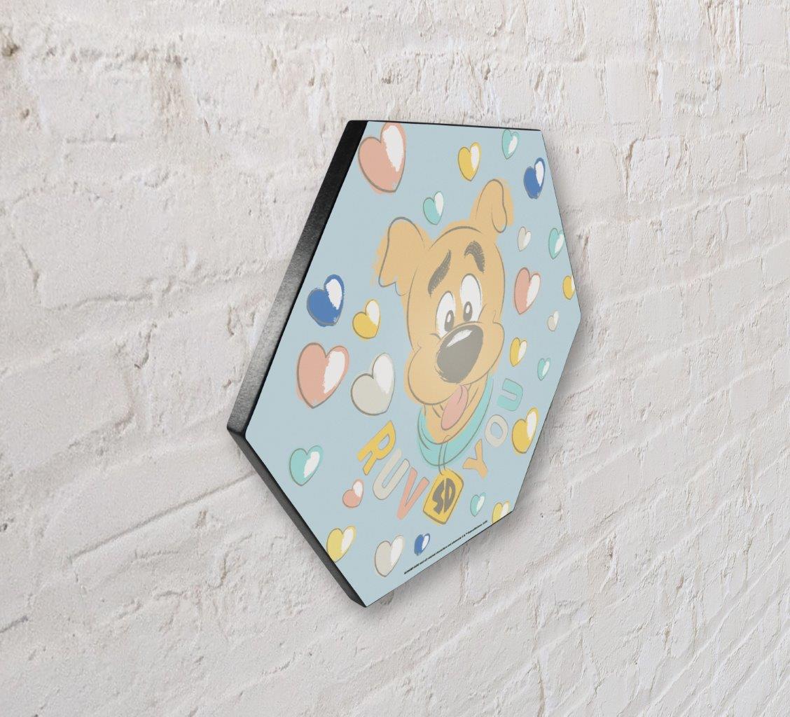 Scooby-Doo (Ruv You) KNEXAGON® Wood Print WPHEX1622