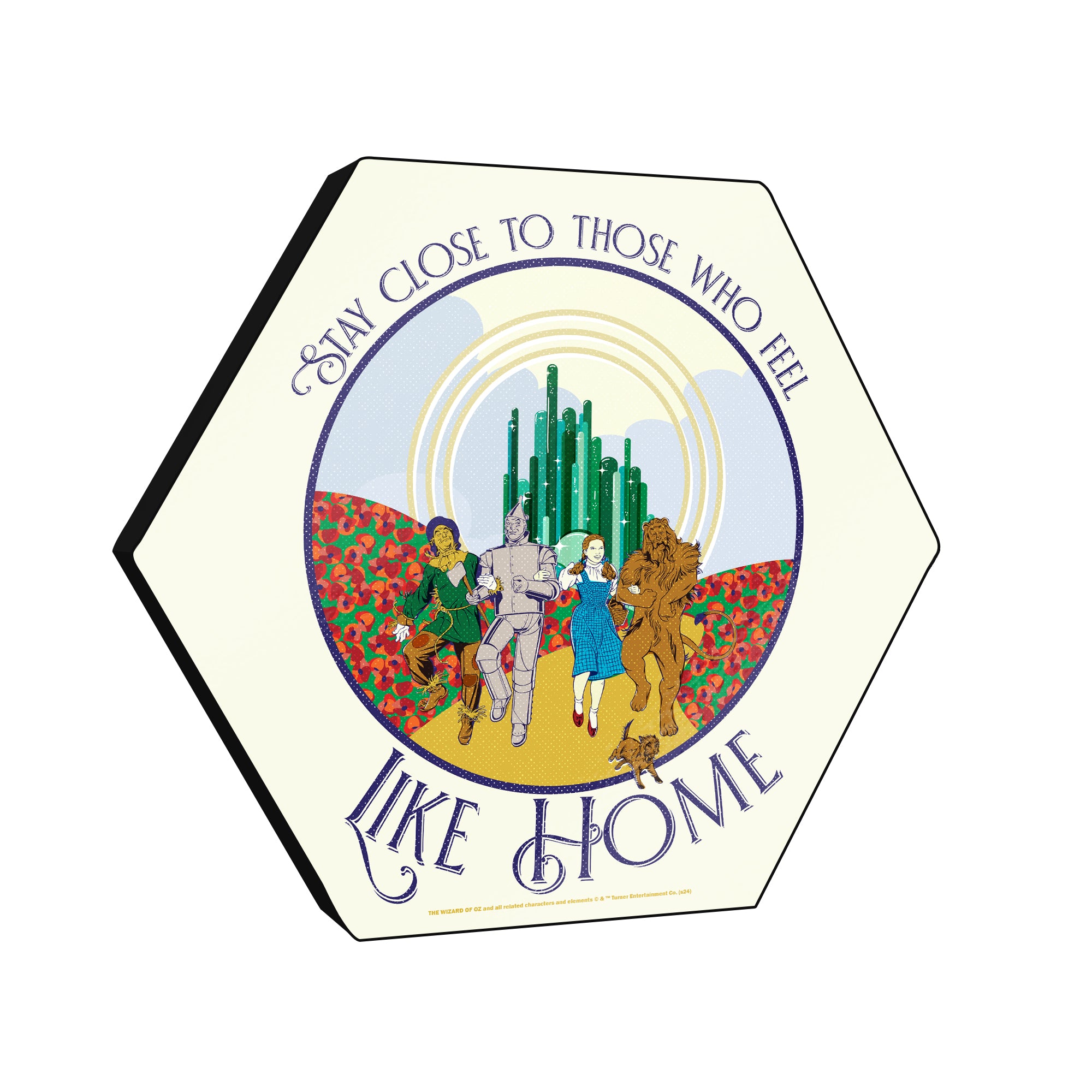 The Wizard of Oz (85th Anniversary - Yellow Brick Road) KNEXAGON Wood Print WPHEX2077