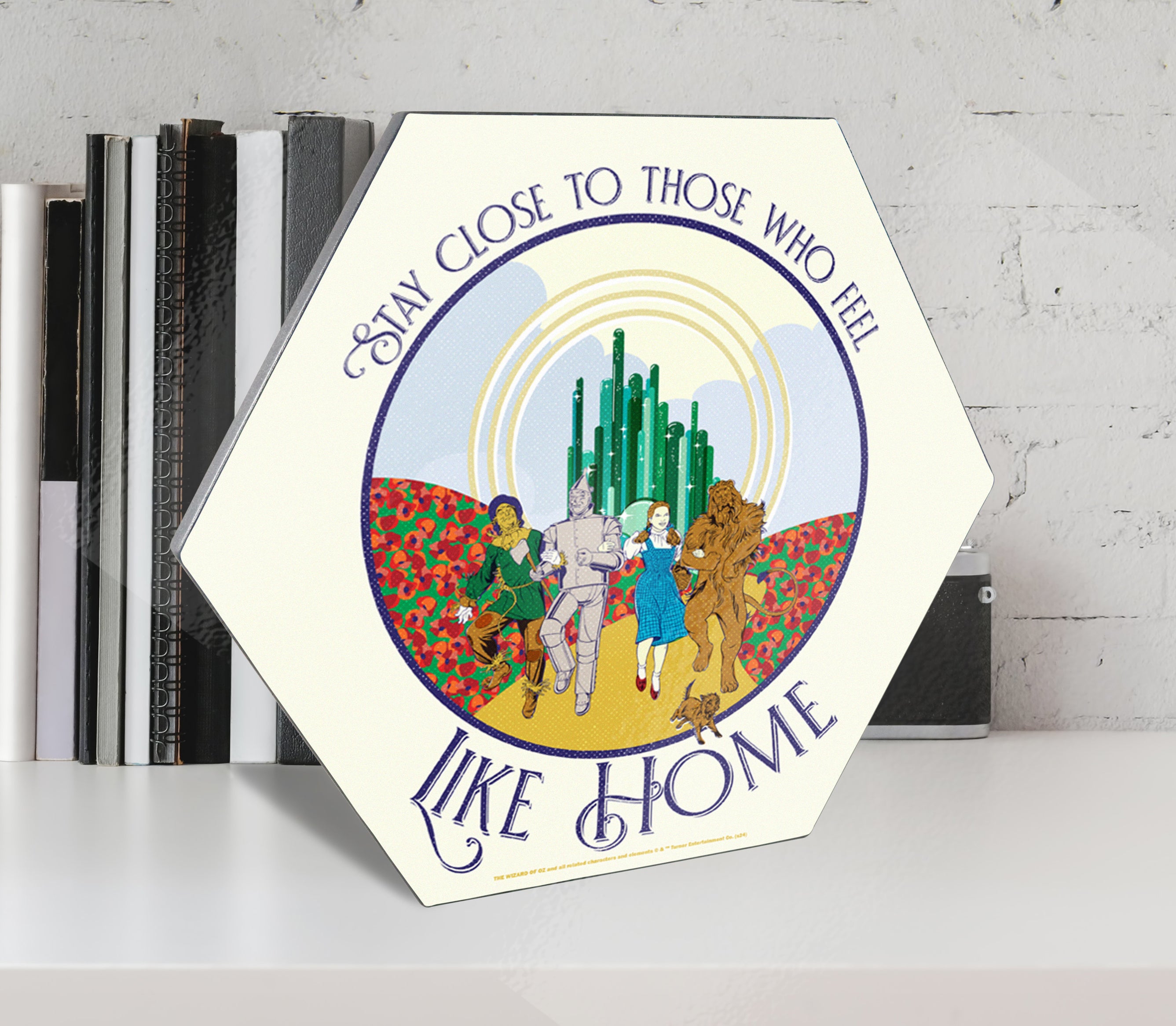 The Wizard of Oz (85th Anniversary - Yellow Brick Road) KNEXAGON Wood Print WPHEX2077