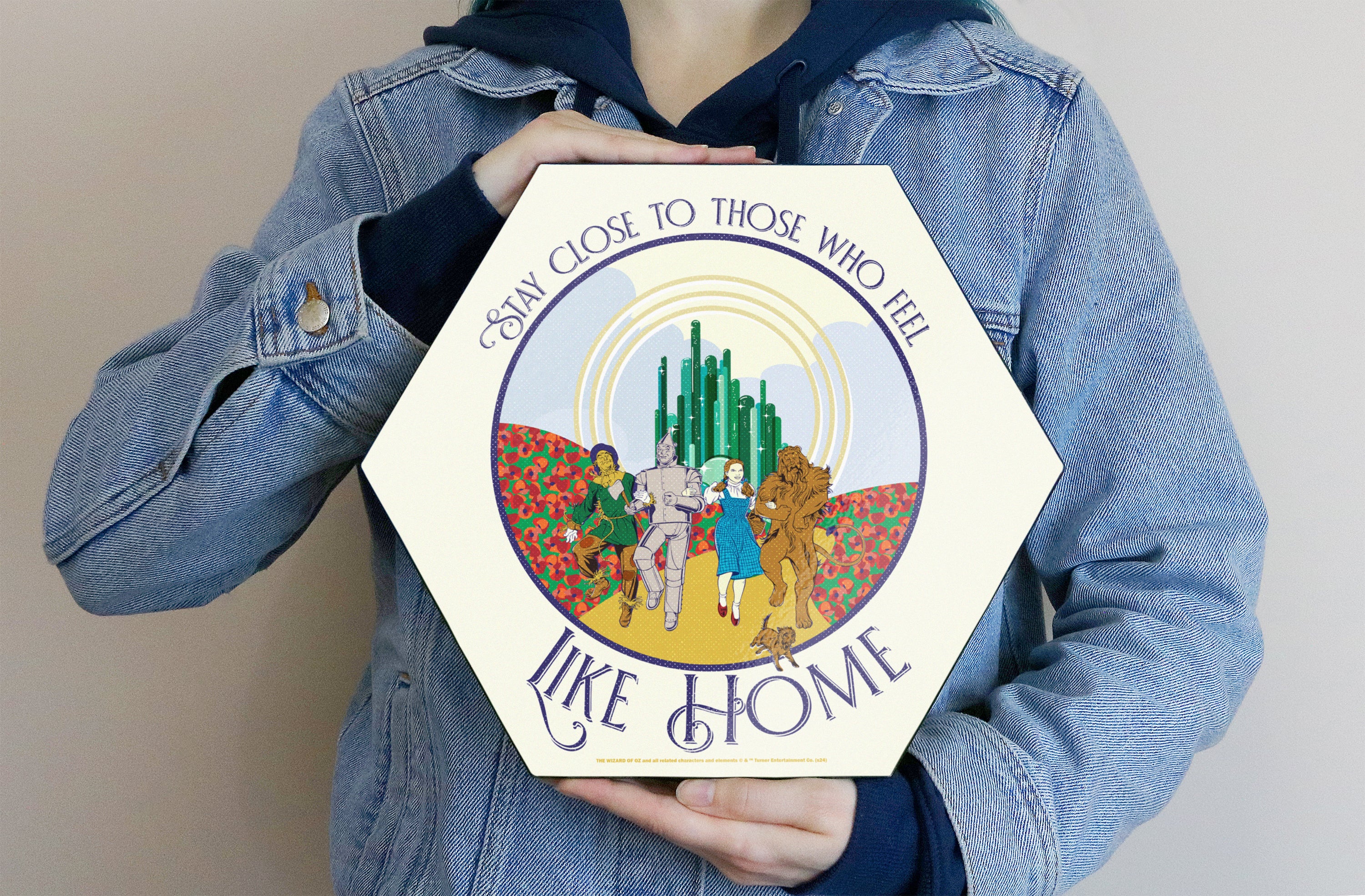 The Wizard of Oz (85th Anniversary - Yellow Brick Road) KNEXAGON Wood Print WPHEX2077