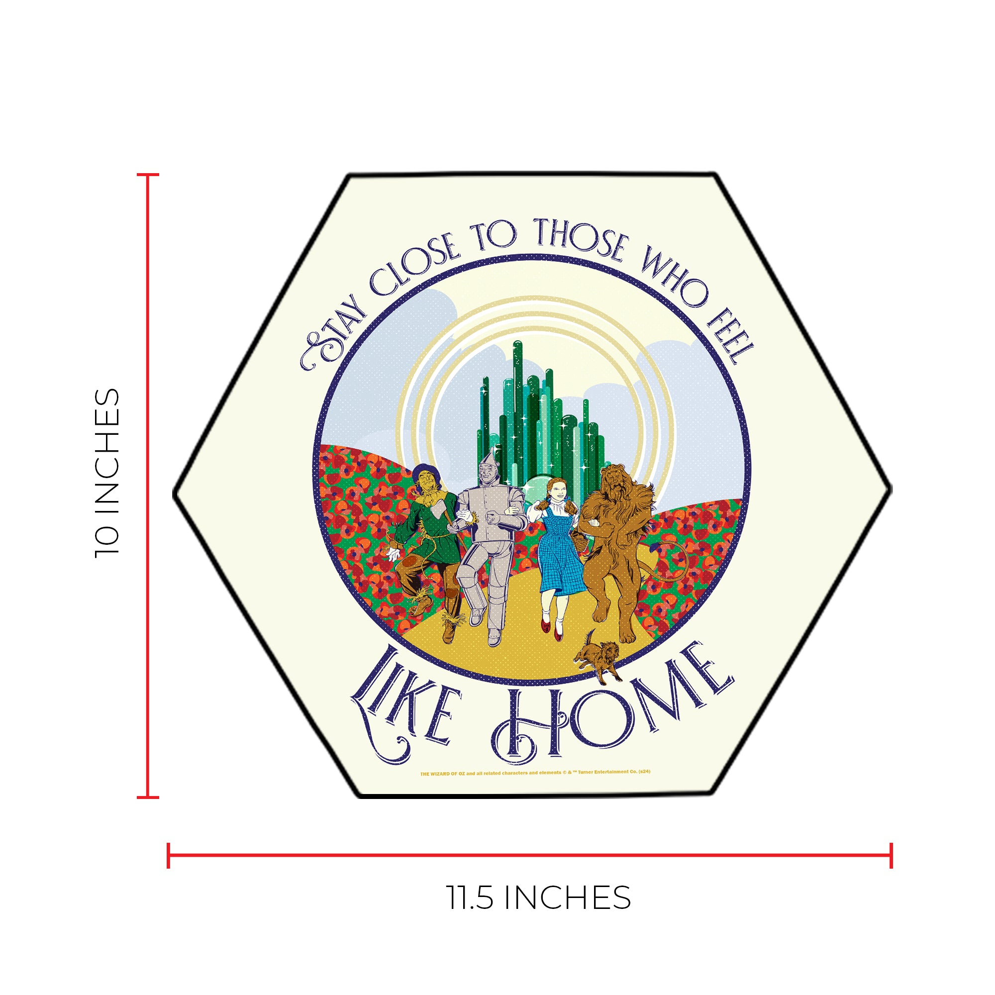 The Wizard of Oz (85th Anniversary - Yellow Brick Road) KNEXAGON Wood Print WPHEX2077