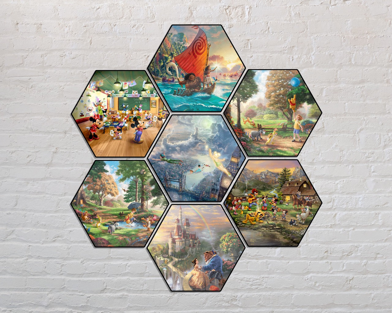 Disney (Winnie The Pooh) KNEXAGON™ Wood Print WPHEX2303