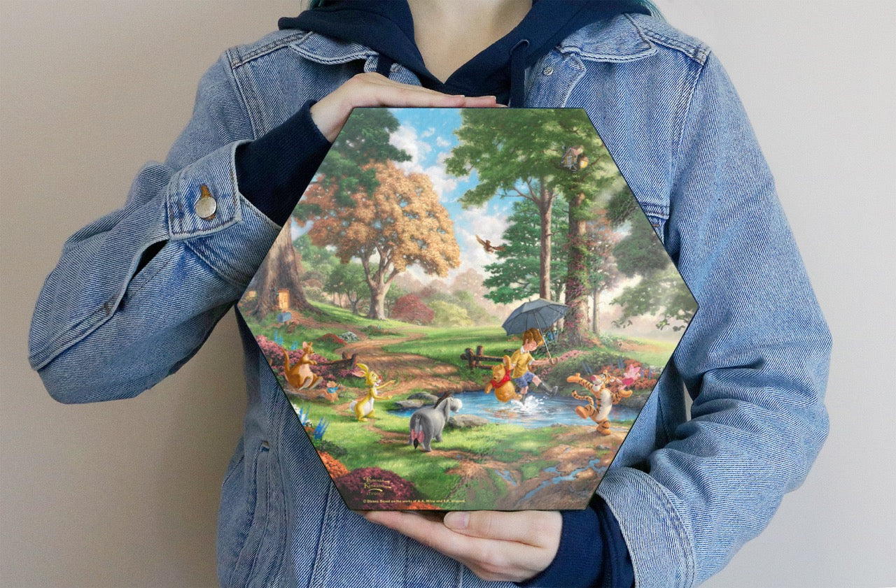 Disney (Winnie The Pooh) KNEXAGON™ Wood Print WPHEX2303