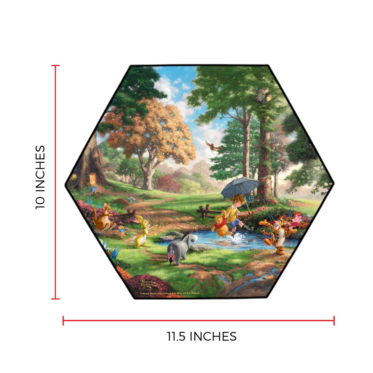 Disney (Winnie The Pooh) KNEXAGON™ Wood Print WPHEX2303