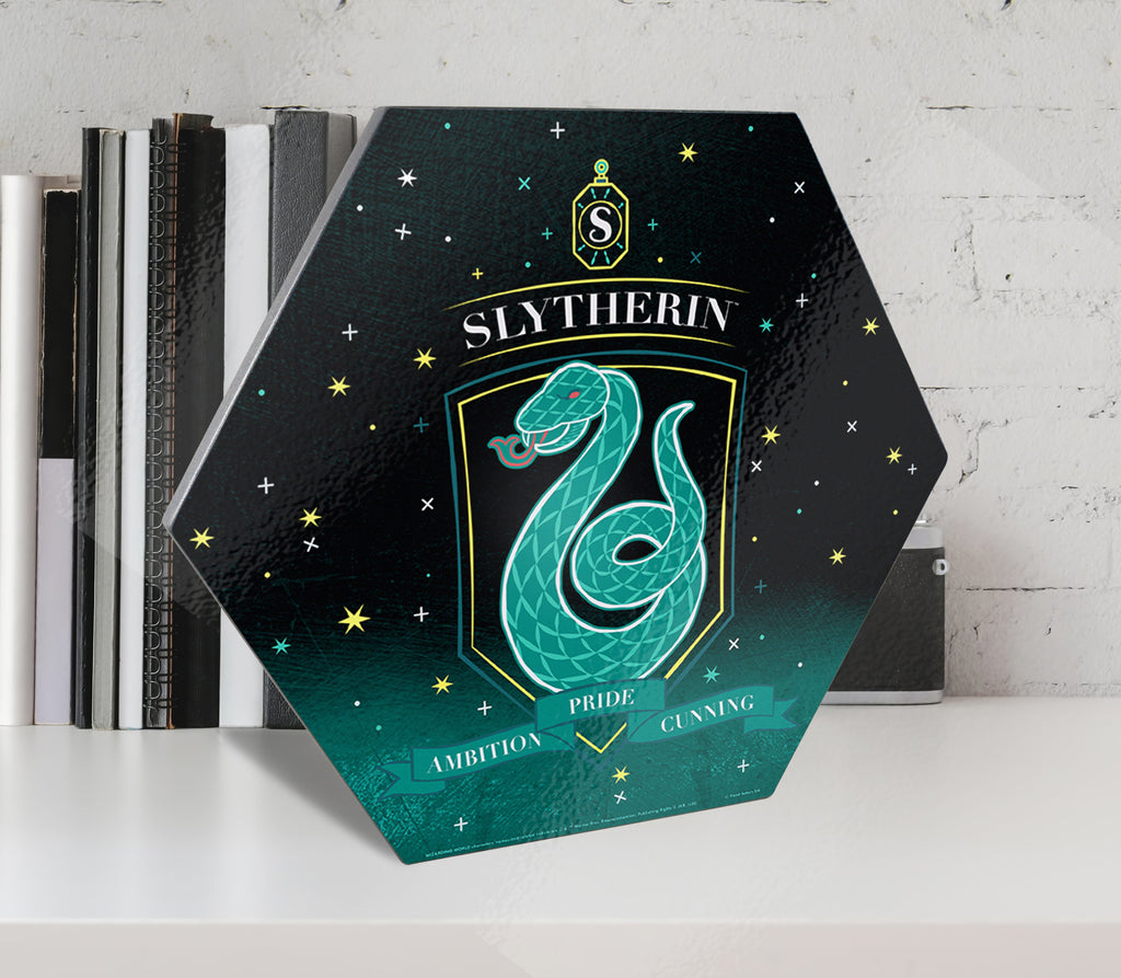 Harry Potter (Slytherin - Artifact Constellation) KNEXAGON® Wood Print WPHEX2534HPAR