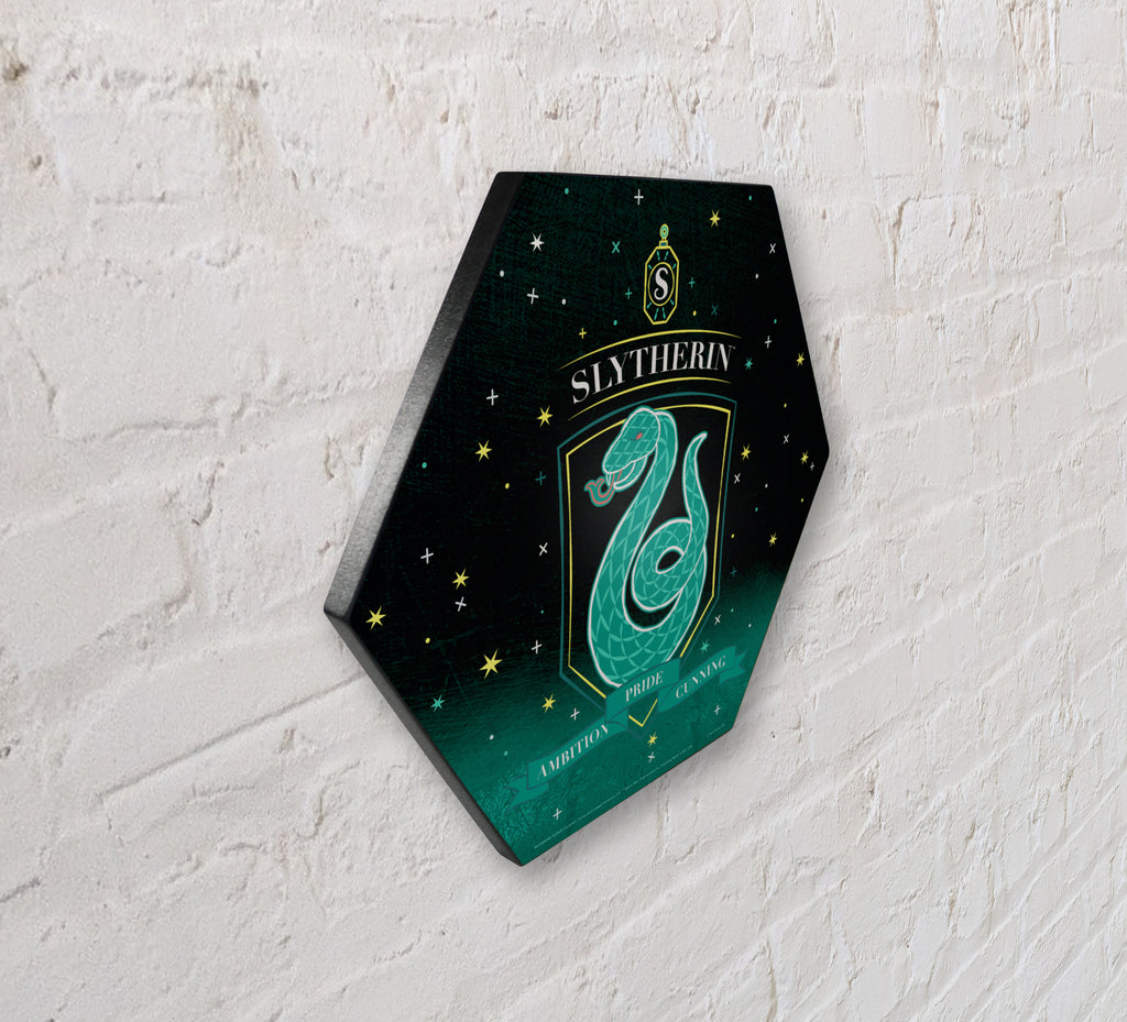 Harry Potter (Slytherin - Artifact Constellation) KNEXAGON® Wood Print WPHEX2534HPAR