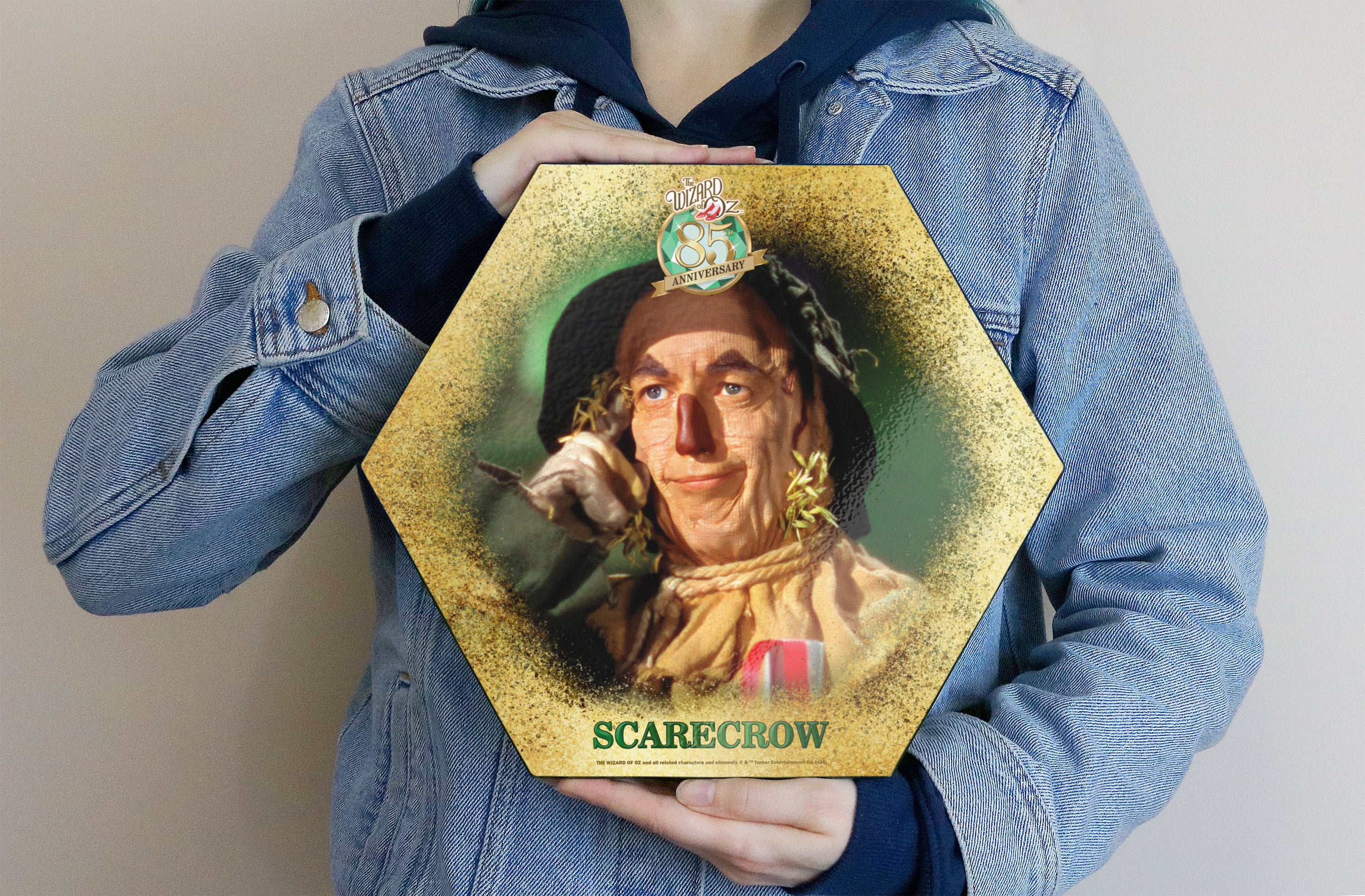 The Wizard of Oz (85th Anniversary - Scarecrow) KNEXAGON Wood Print WPHEX2815