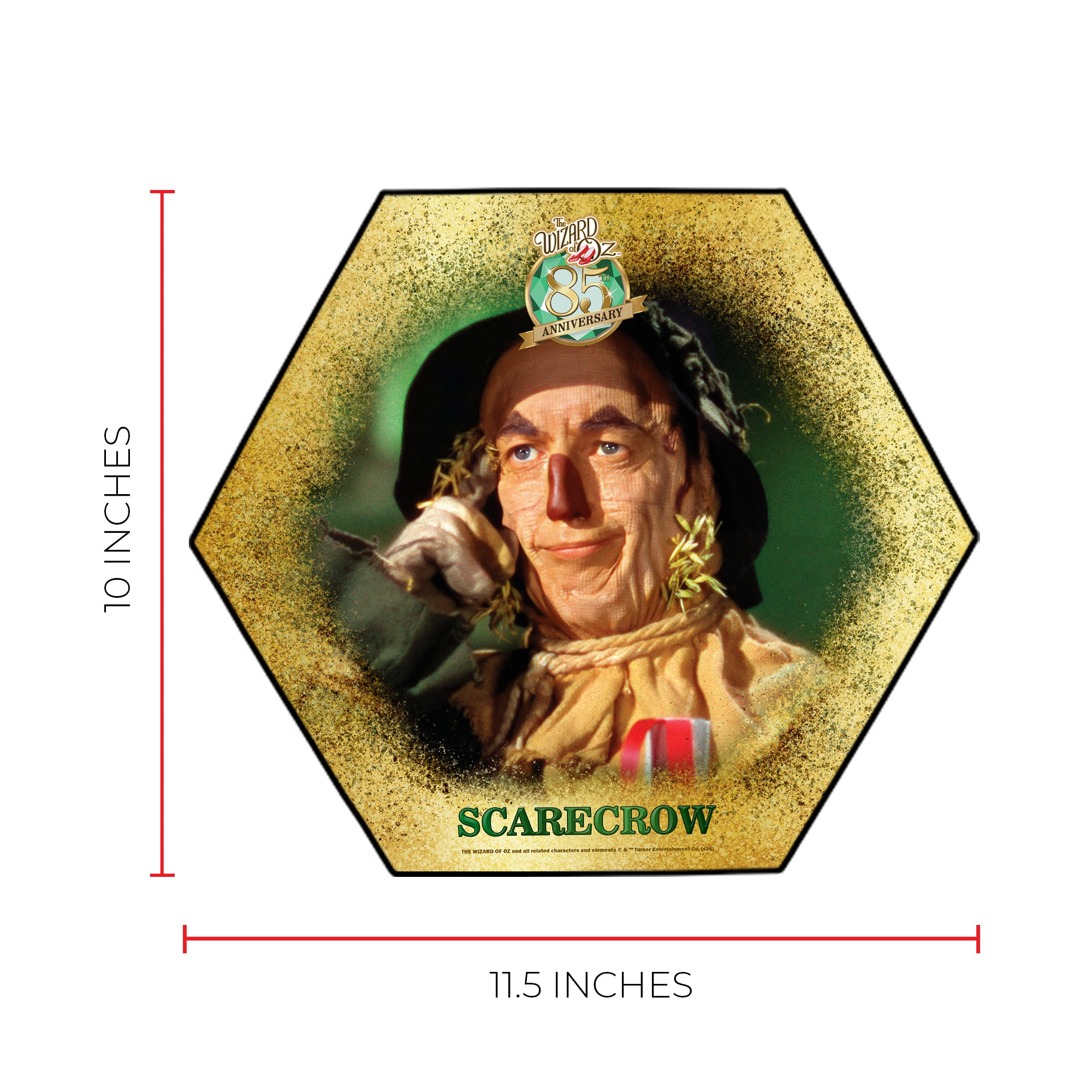 The Wizard of Oz (85th Anniversary - Scarecrow) KNEXAGON Wood Print WPHEX2815