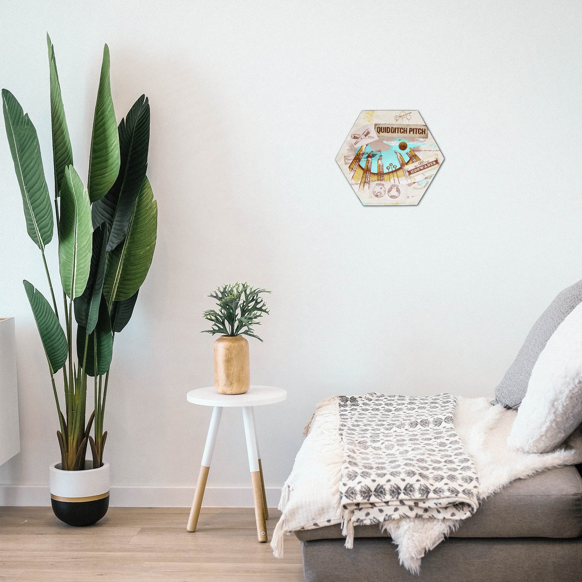 Harry Potter (Quidditch Pitch) KNEXAGON® Wood Print WPHEX3143HPPL