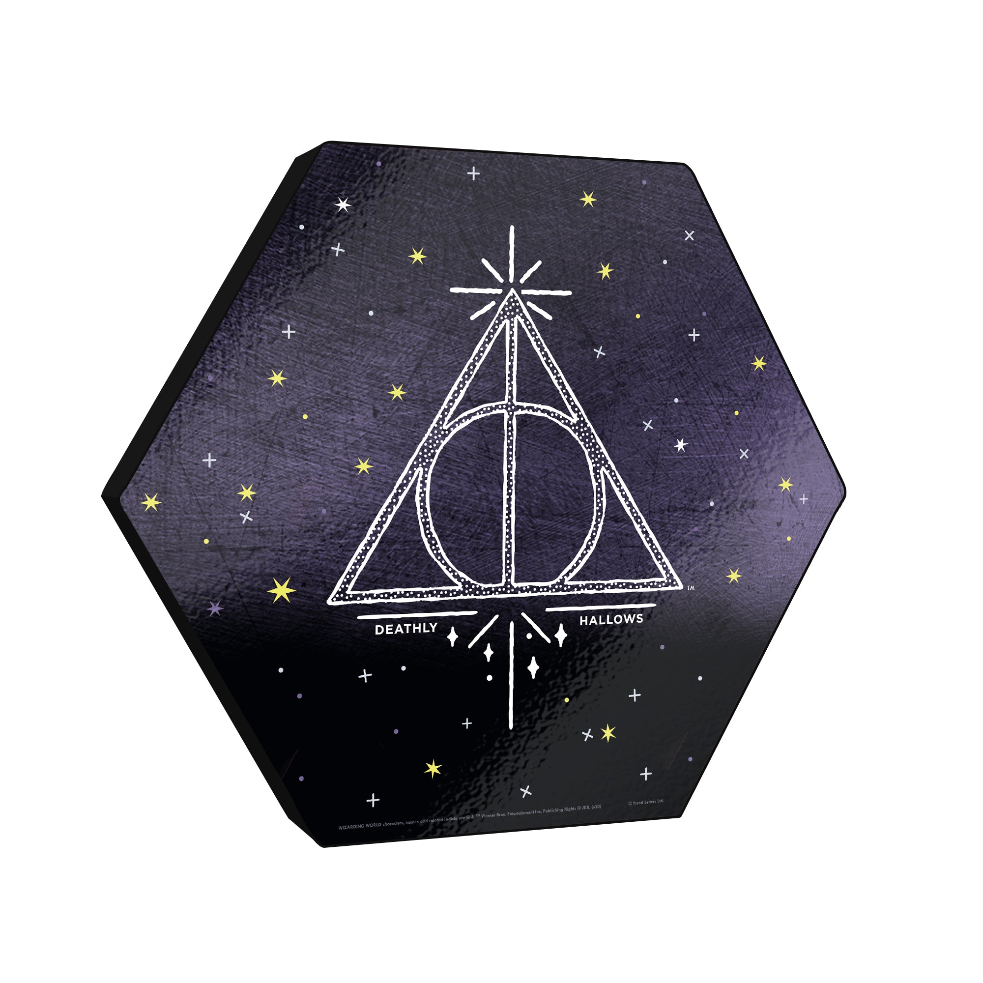 Harry Potter (Deathly Hallows - Artifact Constellation) KNEXAGON® Wood Print WPHEX3297HPAR