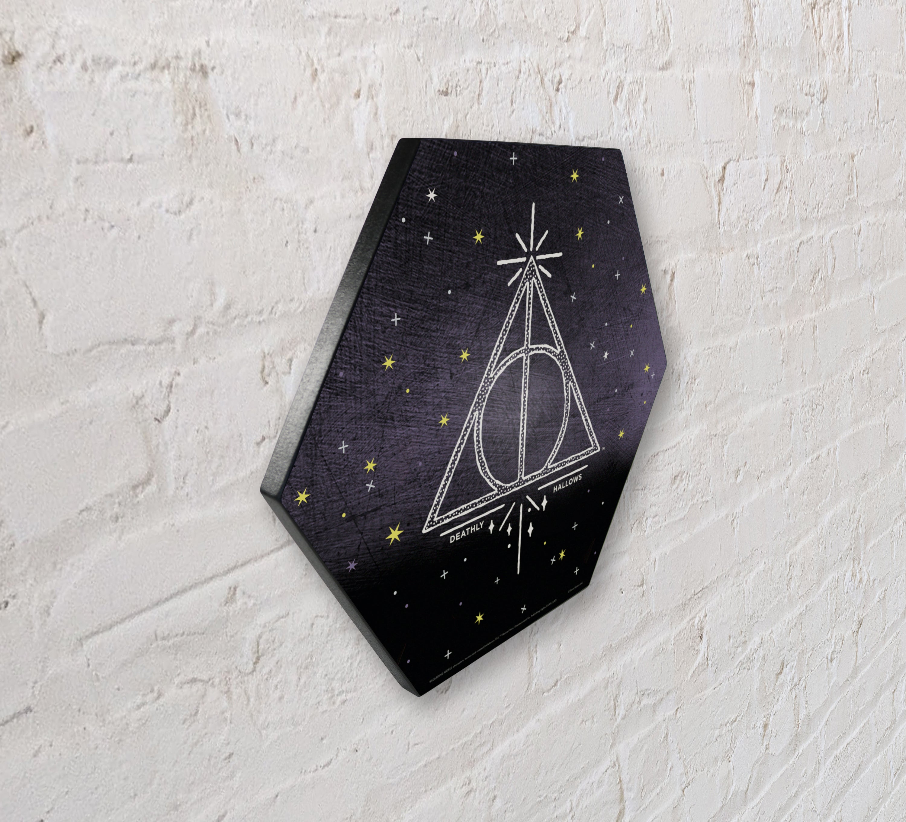 Harry Potter (Deathly Hallows - Artifact Constellation) KNEXAGON® Wood Print WPHEX3297HPAR