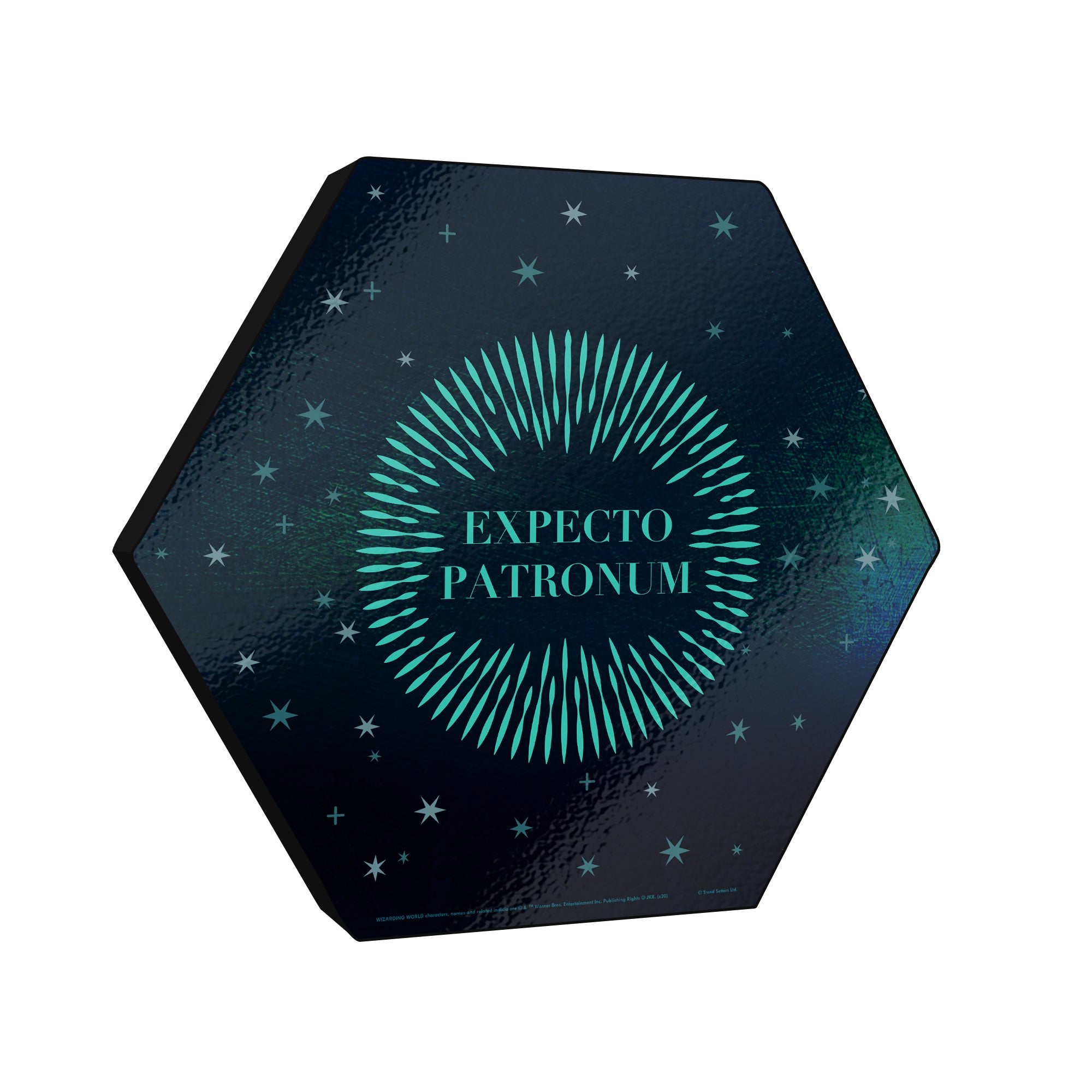 Harry Potter (Patronus - Expecto Patronum) KNEXAGON® Wood Print WPHEX3307HPAR