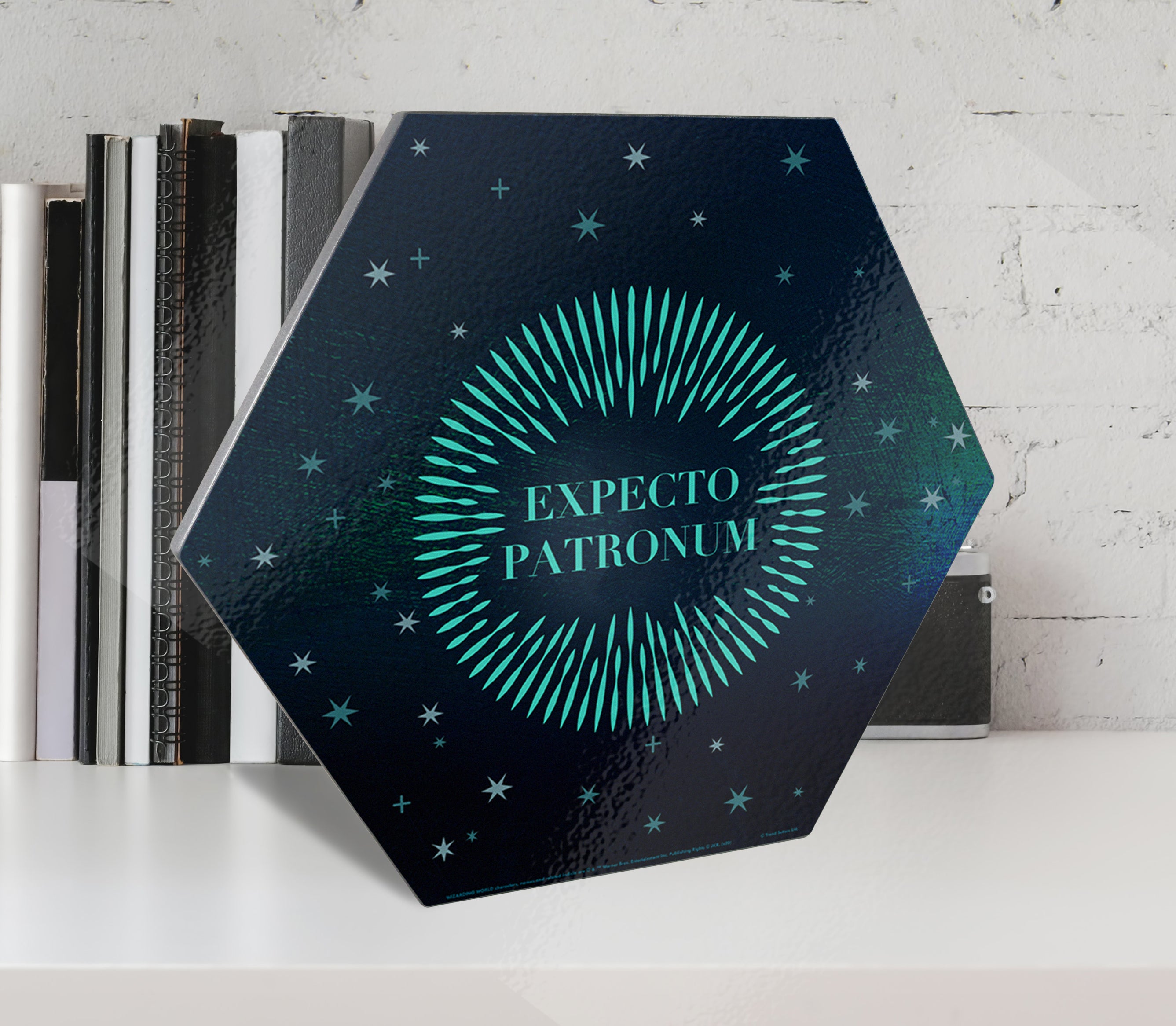 Harry Potter (Patronus - Expecto Patronum) KNEXAGON® Wood Print WPHEX3307HPAR