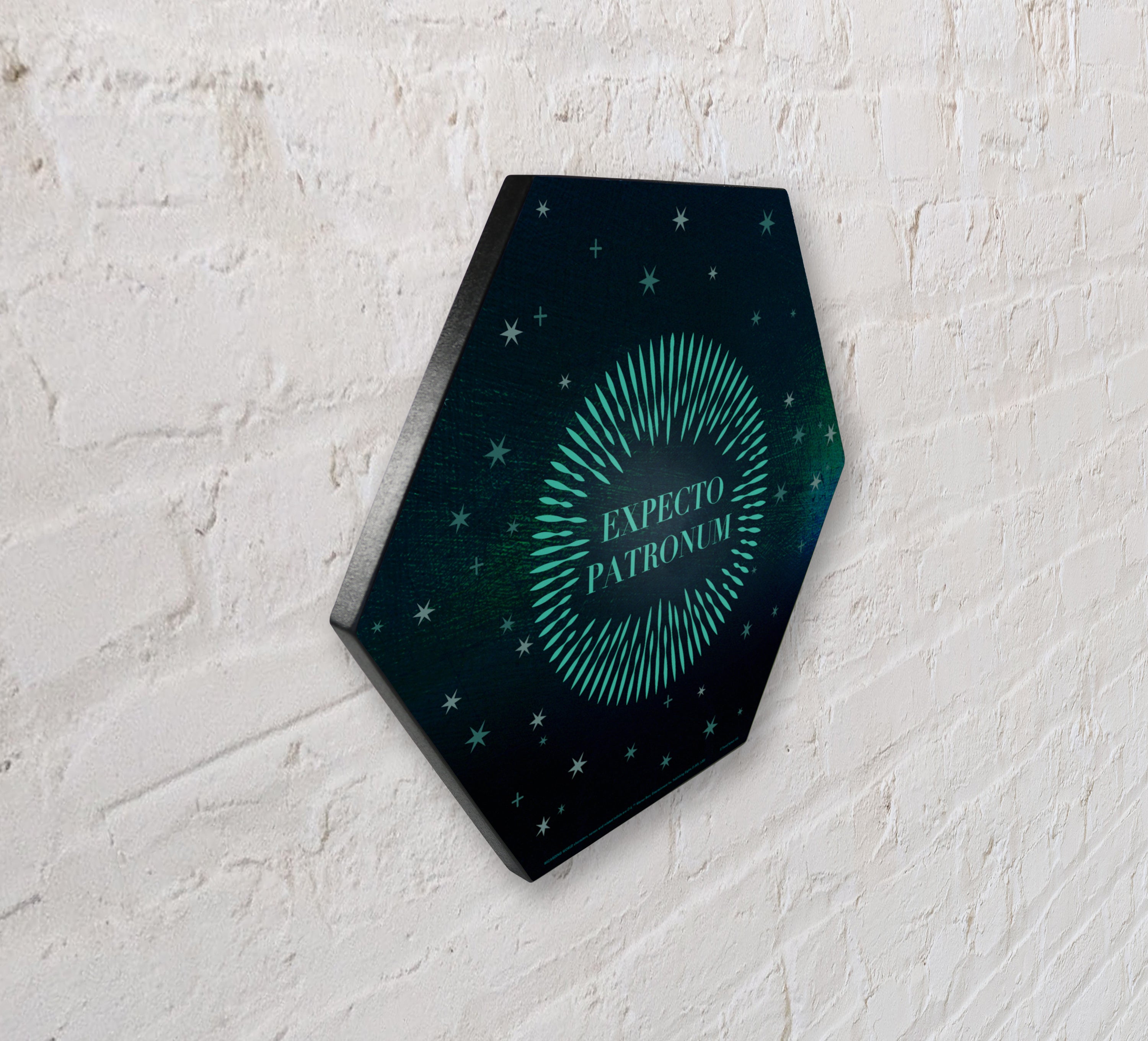 Harry Potter (Patronus - Expecto Patronum) KNEXAGON® Wood Print WPHEX3307HPAR