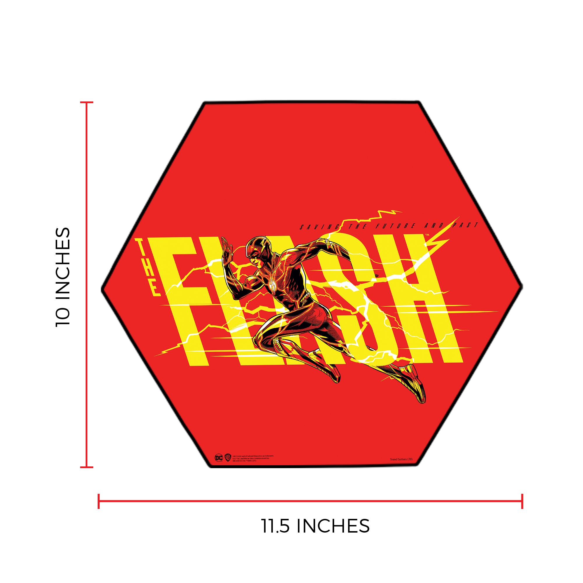The Flash (Saving the Future and Past) KNEXAGON® Wood Print WPHEX3361