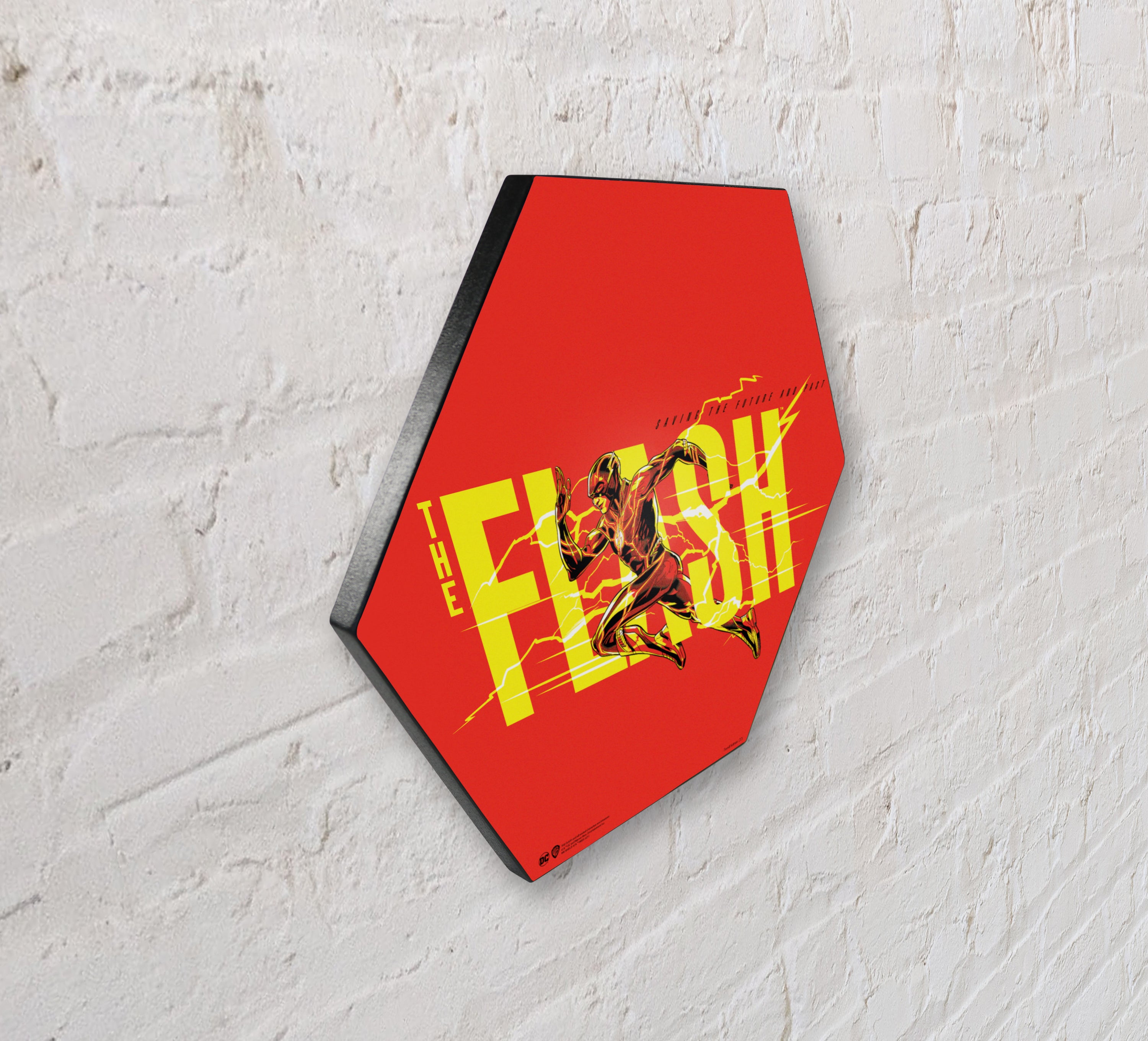 The Flash (Saving the Future and Past) KNEXAGON® Wood Print WPHEX3361