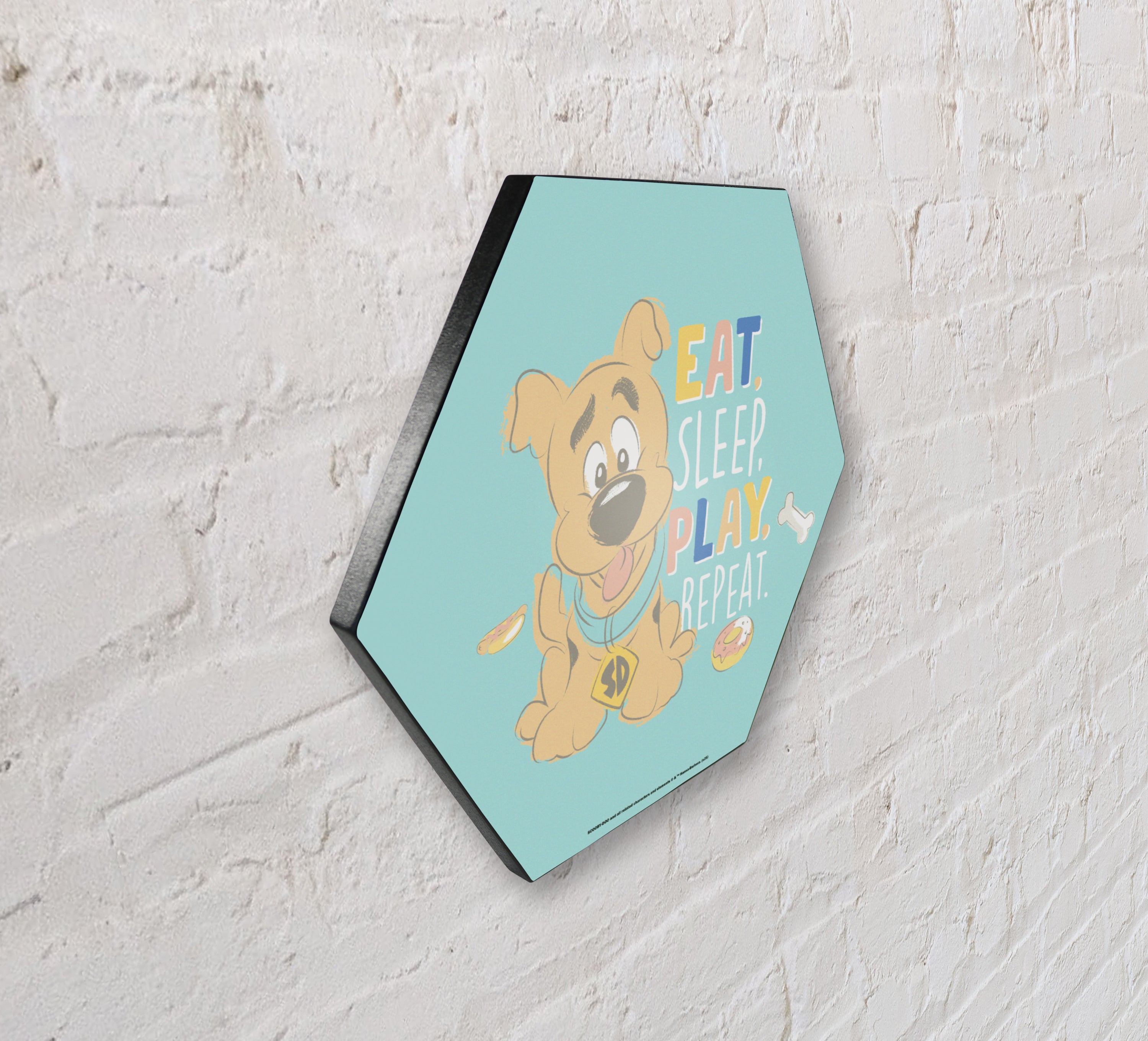 Scooby-Doo (Eat Sleep Play) KNEXAGON® Wood Print WPHEX3418