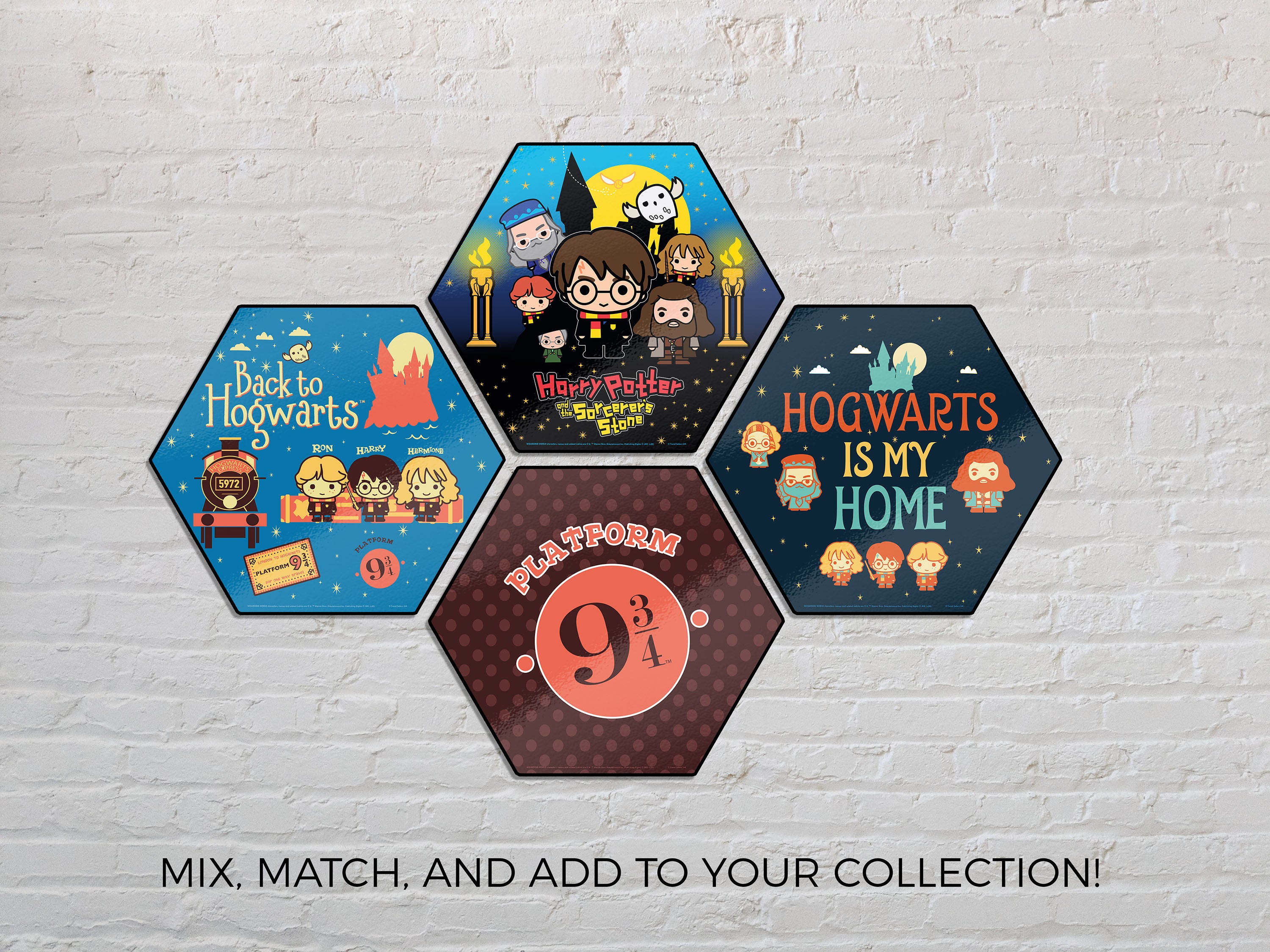 Harry Potter (Hogwarts Is My Home) KNEXAGON® Wood Print WPHEX3605HPCH