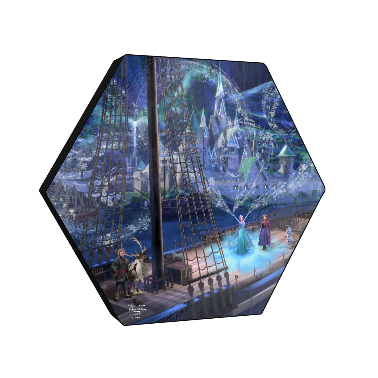 Disney (Frozen – Love and Magic) KNEXAGON™ Wood Print WPHEX4014