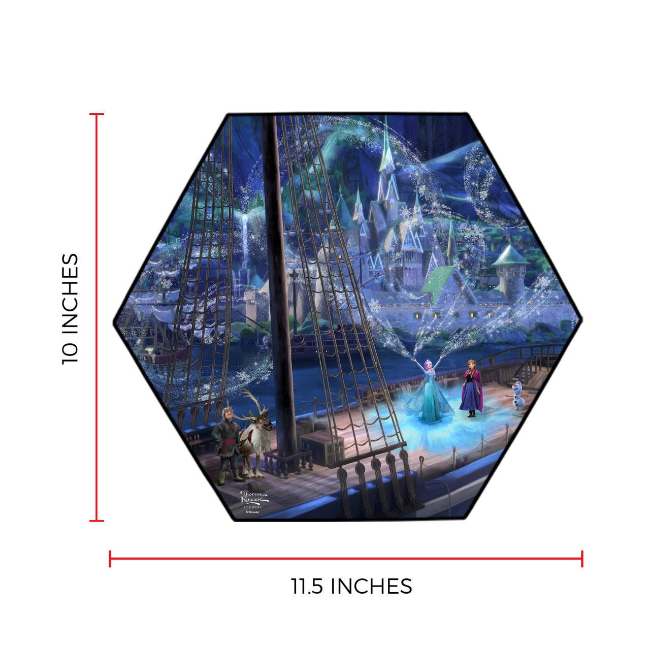 Disney (Frozen – Love and Magic) KNEXAGON™ Wood Print WPHEX4014