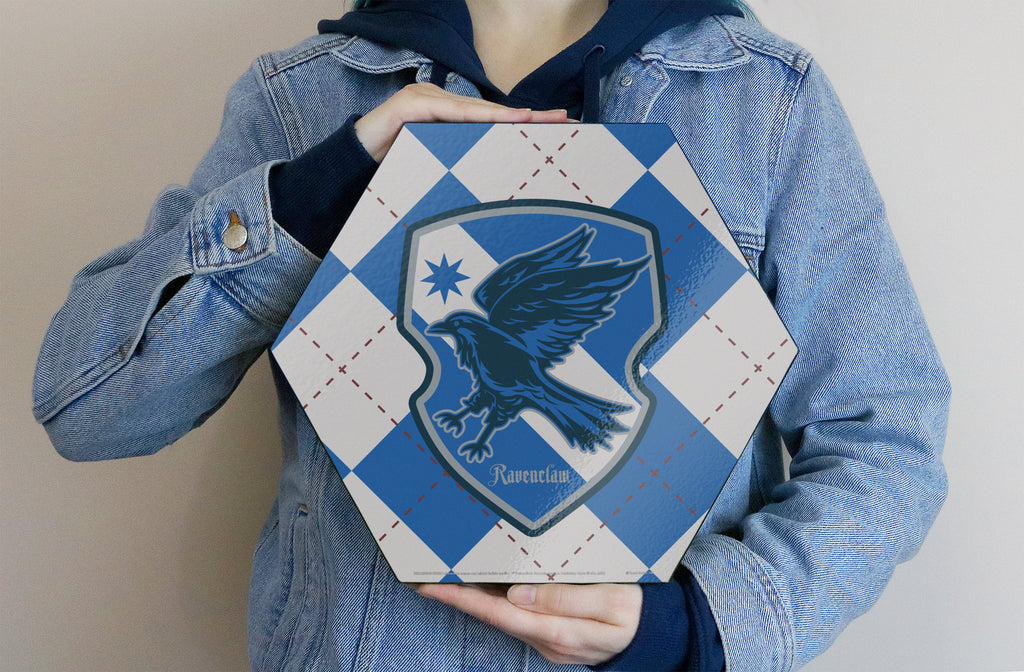 Harry Potter (Ravenclaw Plaid) KNEXAGON® Wood Print  WPHEX4115HPHS