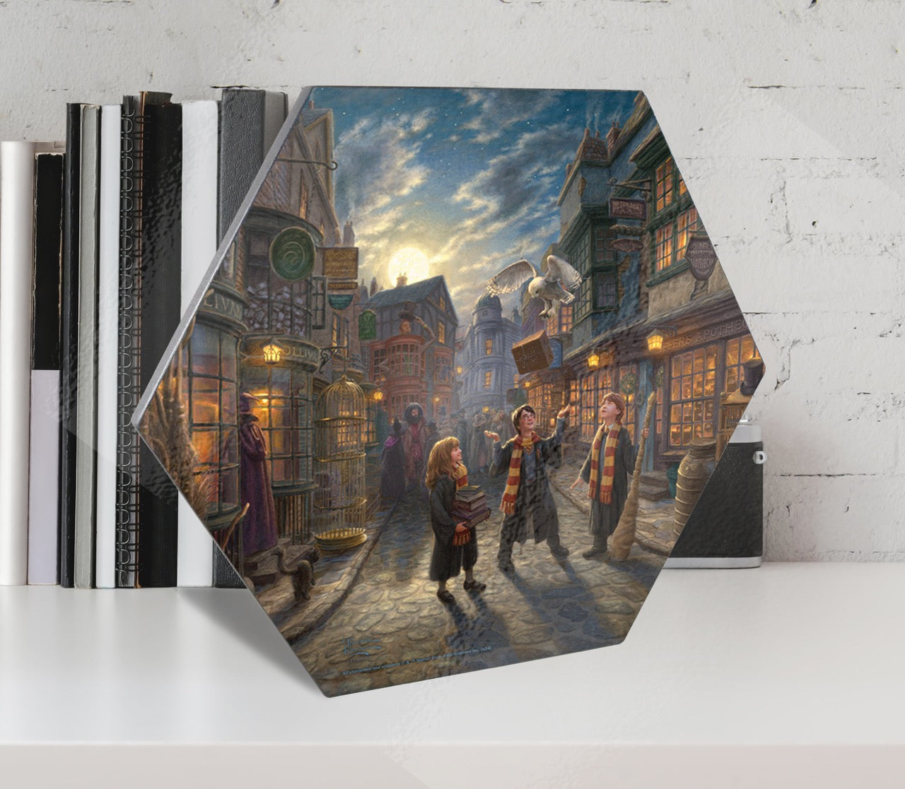 Harry Potter™ Thomas Kinkade Studios (Diagon Alley™) Knexagon Wall Art WPHEX4137