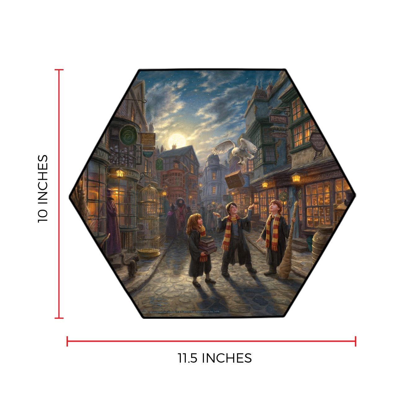 Harry Potter™ Thomas Kinkade Studios (Diagon Alley™) Knexagon Wall Art WPHEX4137