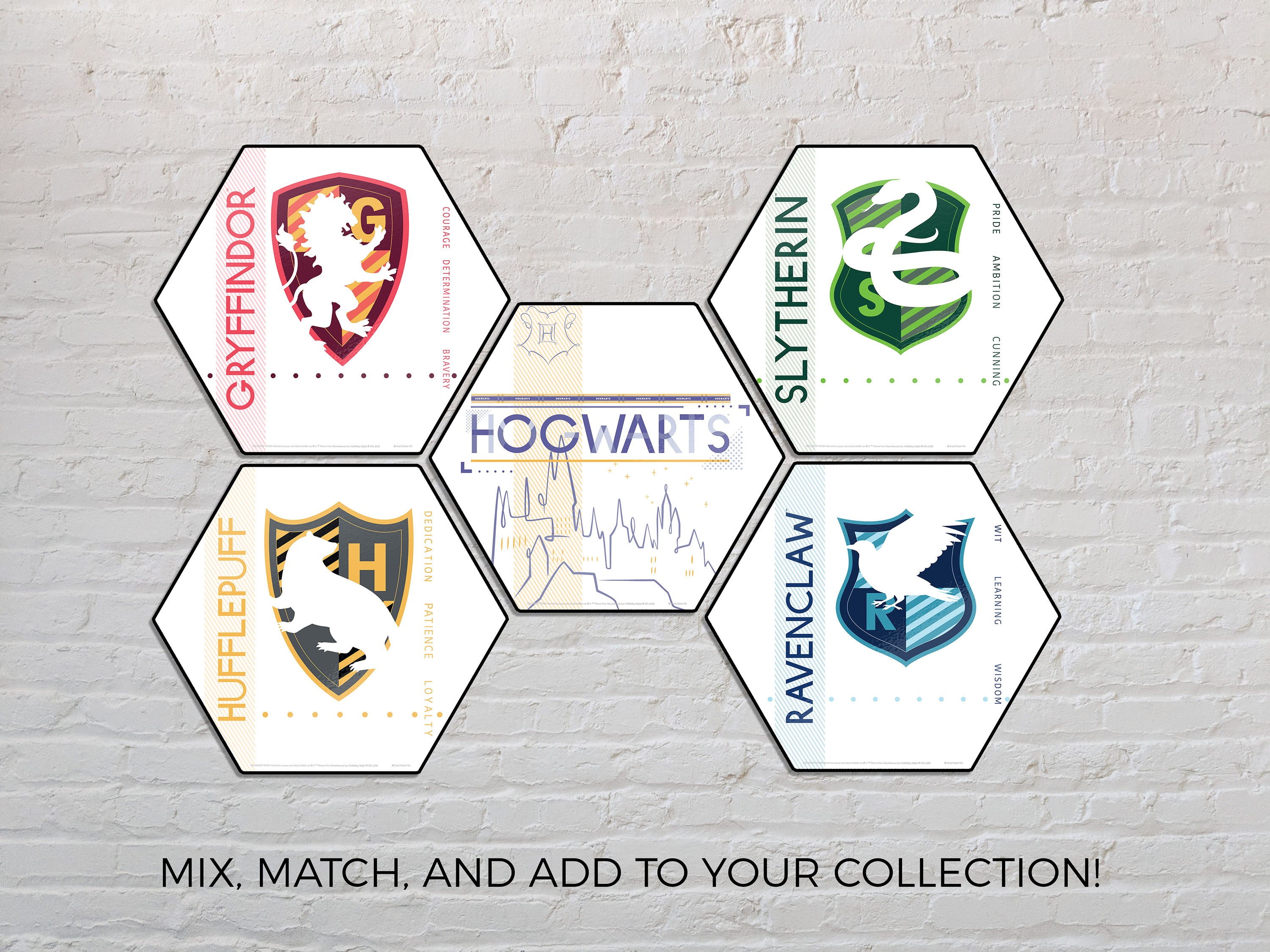 Harry Potter (Gryffindor Shield) KNEXAGON® Wood Print WPHEX4159HPSH