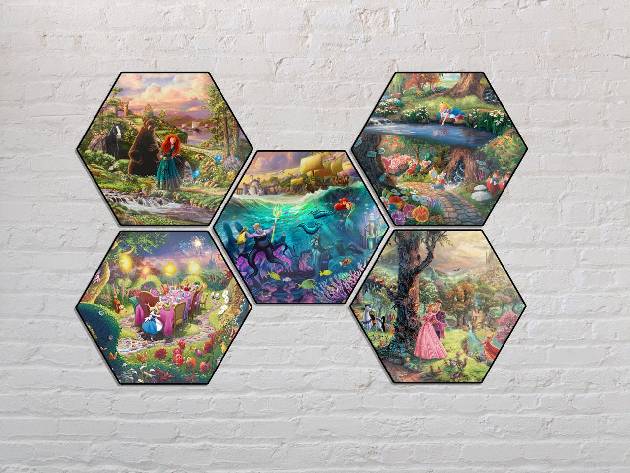 Disney (Ursula) KNEXAGON® Wood Print WPHEX4162