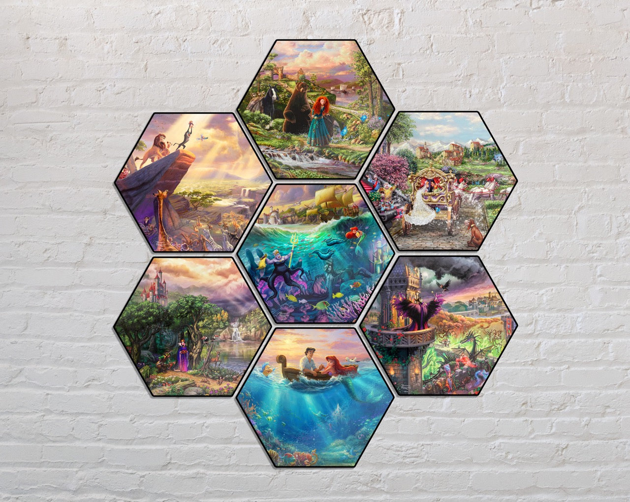 Disney (Ursula) KNEXAGON® Wood Print WPHEX4162