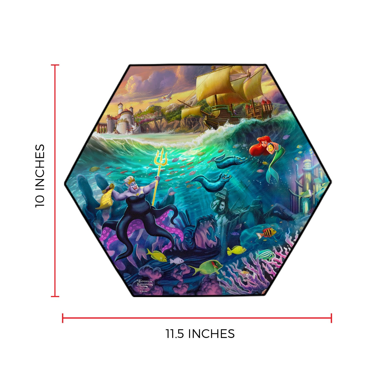 Disney (Ursula) KNEXAGON® Wood Print WPHEX4162