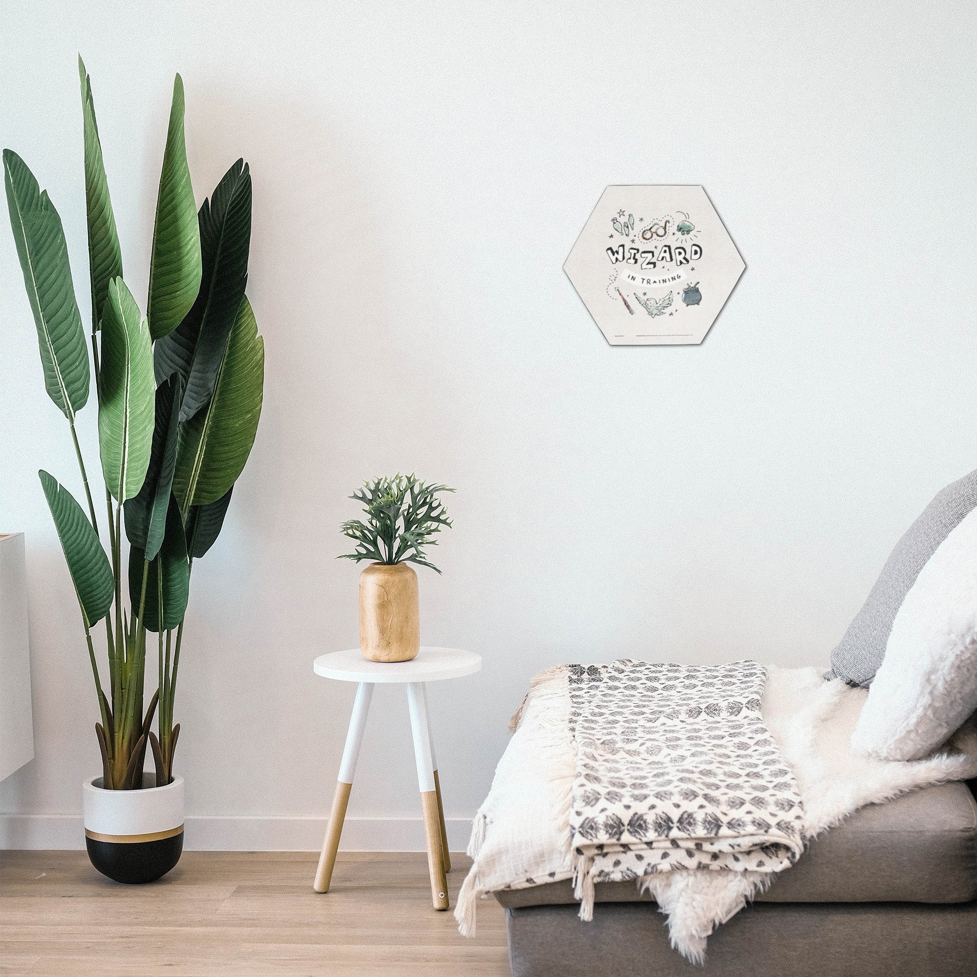 Harry Potter (Charming Vintage Wizard in Training) KNEXAGON® Wood Print WPHEX4250CHVN