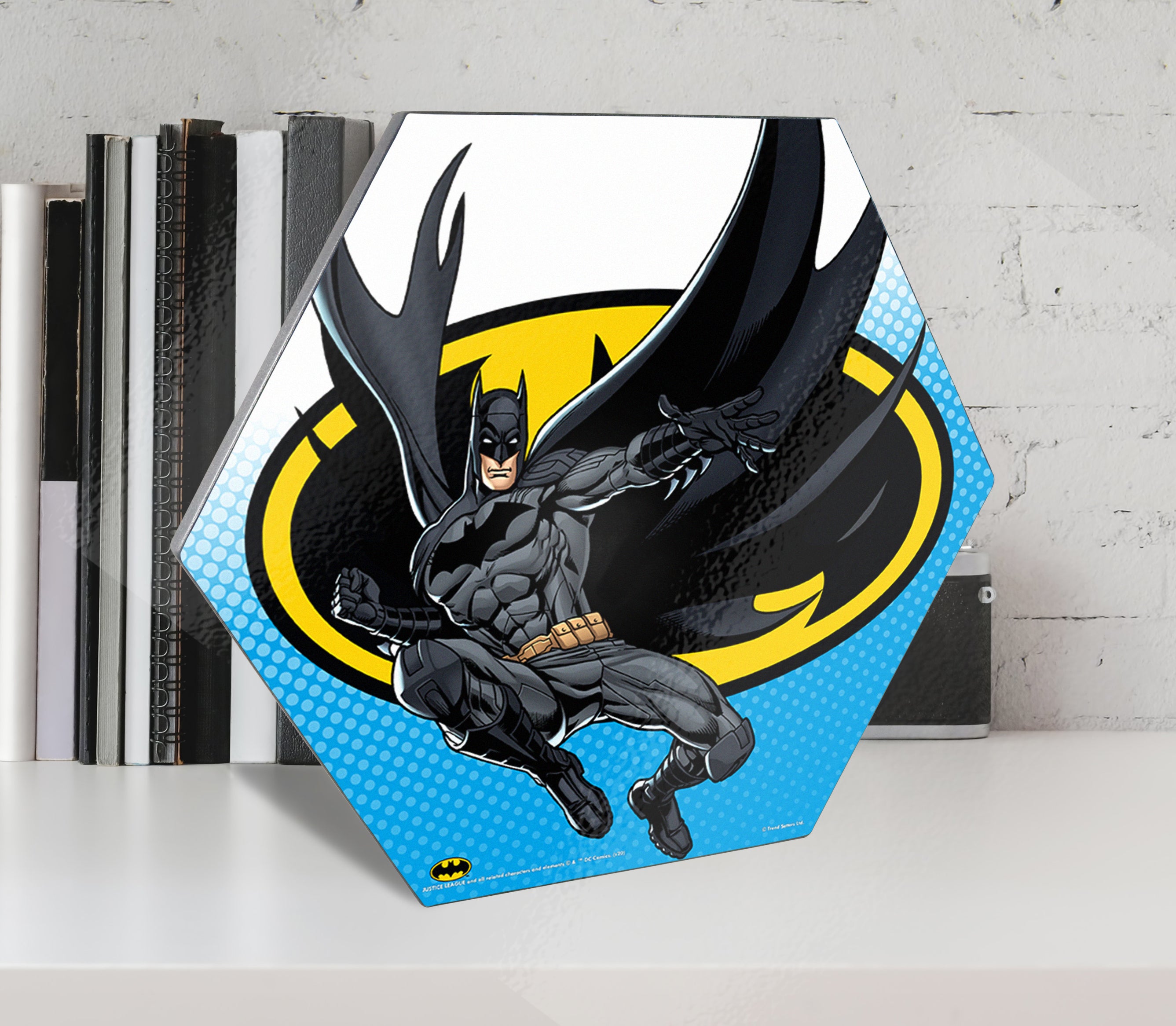 DC Comics (Justice League - Batman) KNEXAGON® Wood Print WPHEX4663DCJL