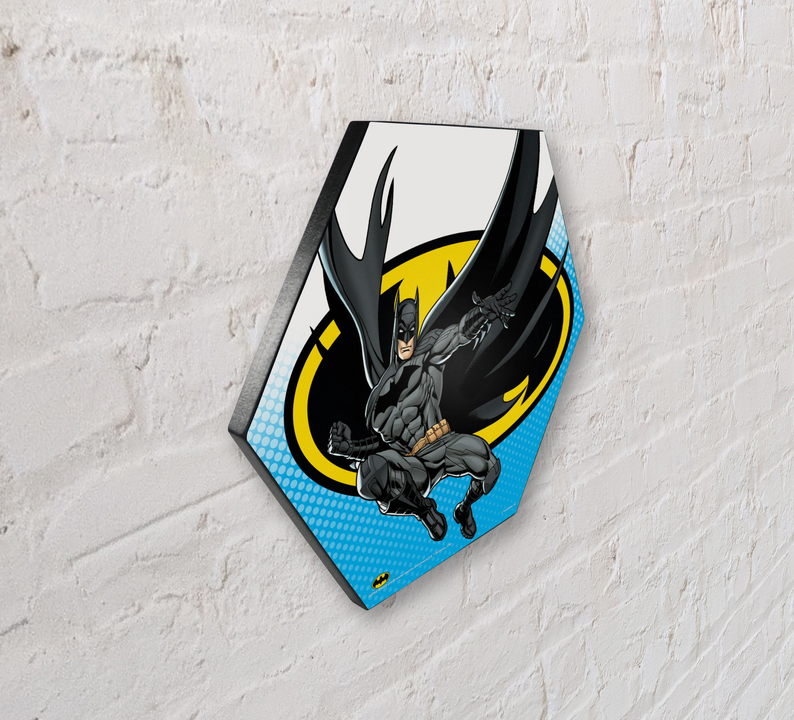 DC Comics (Justice League - Batman) KNEXAGON® Wood Print WPHEX4663DCJL