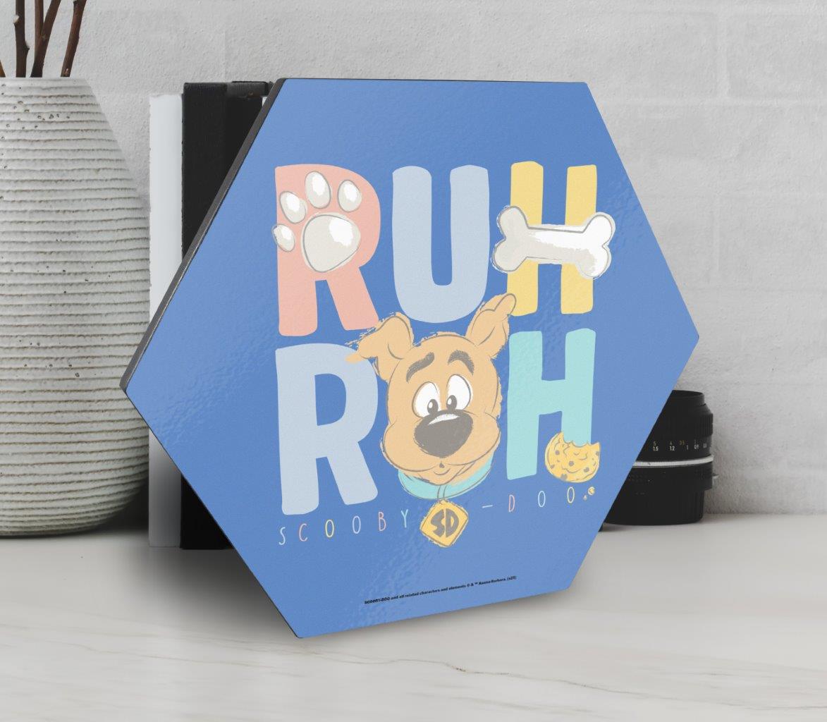 Scooby-Doo (RUH ROH) KNEXAGON® Wood Print WPHEX4828