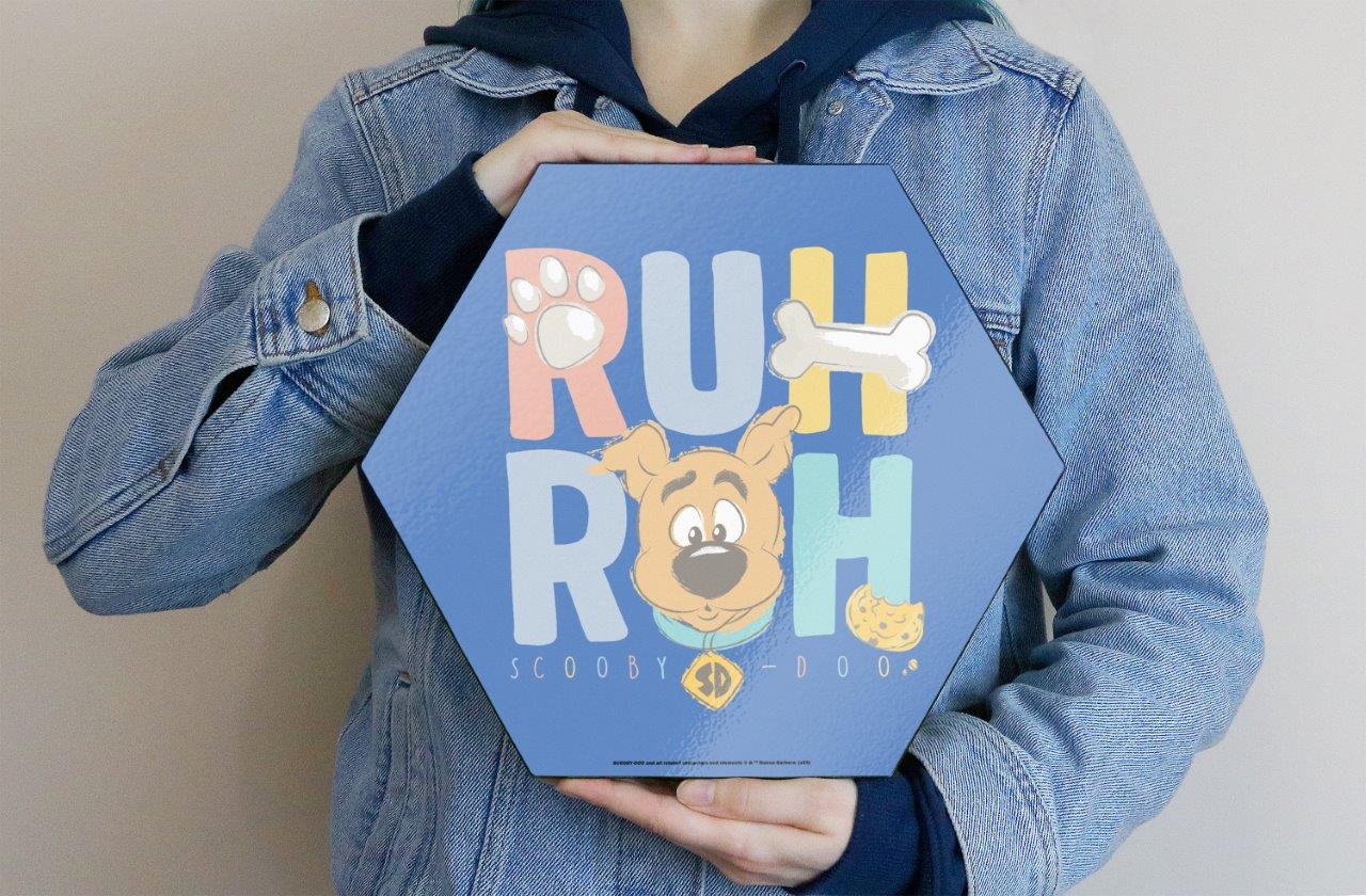 Scooby-Doo (RUH ROH) KNEXAGON® Wood Print WPHEX4828