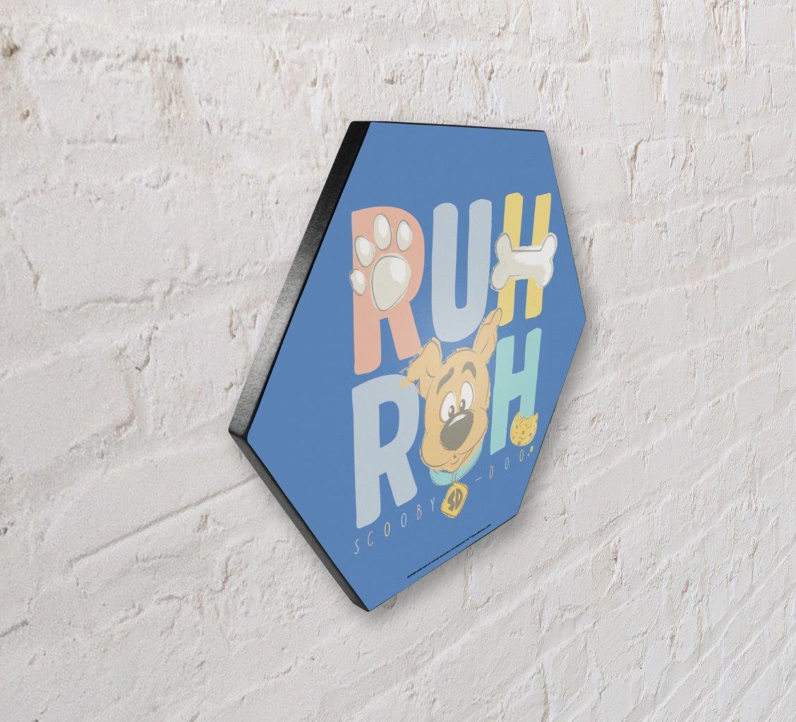 Scooby-Doo (RUH ROH) KNEXAGON® Wood Print WPHEX4828
