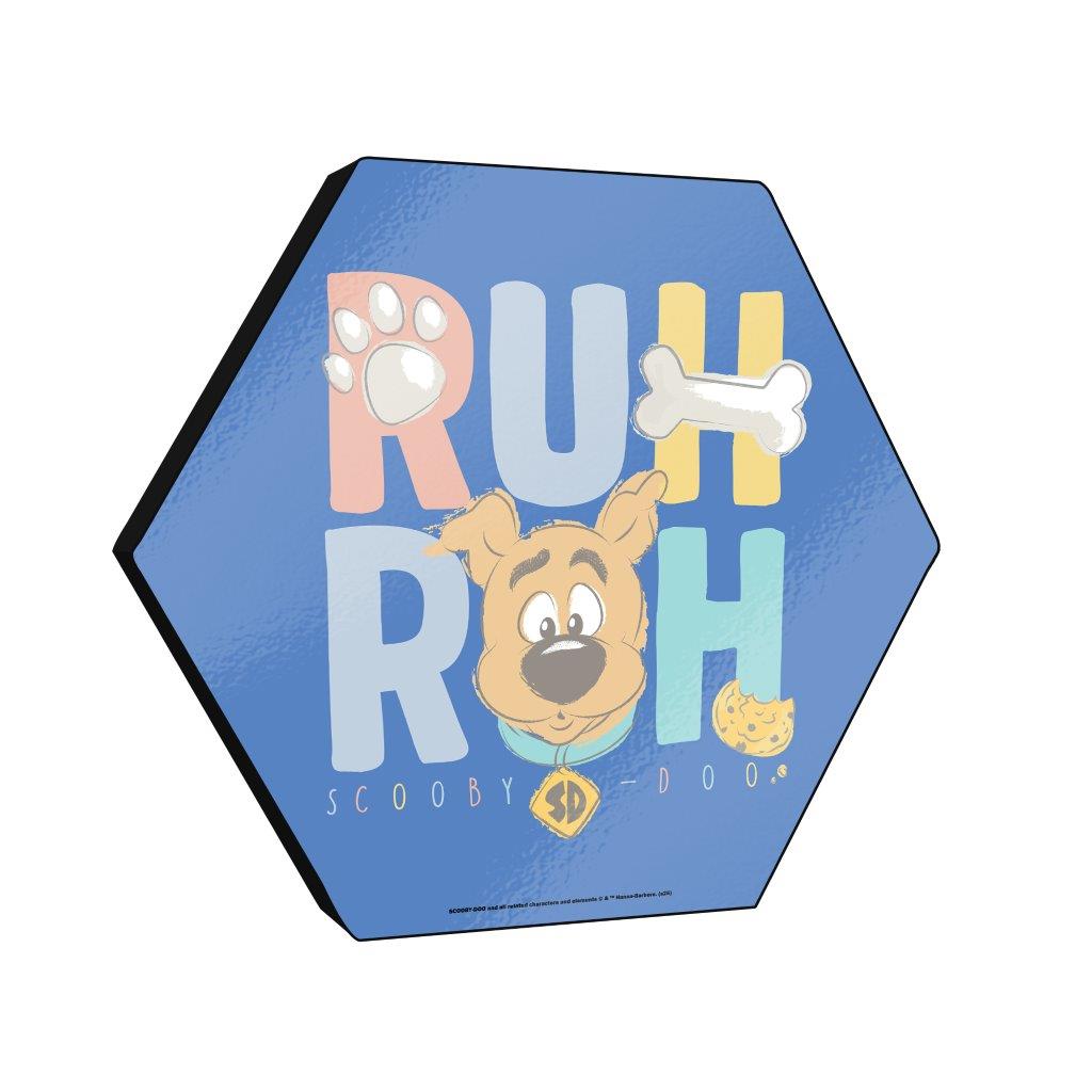Scooby-Doo (RUH ROH) KNEXAGON® Wood Print WPHEX4828