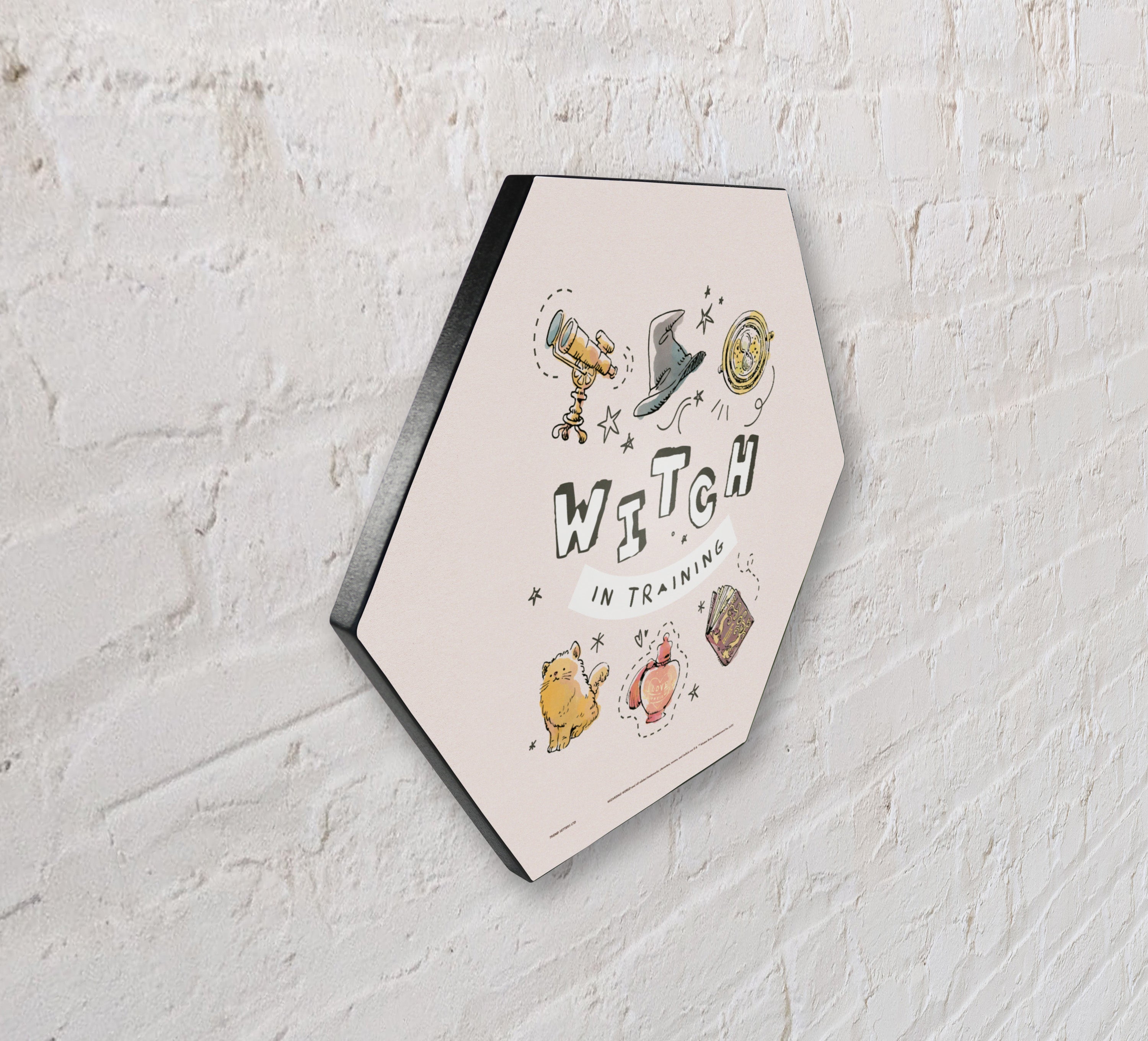 Harry Potter (Charming Vintage Witch in Training) KNEXAGON® Wood Print WPHEX4976CHVN