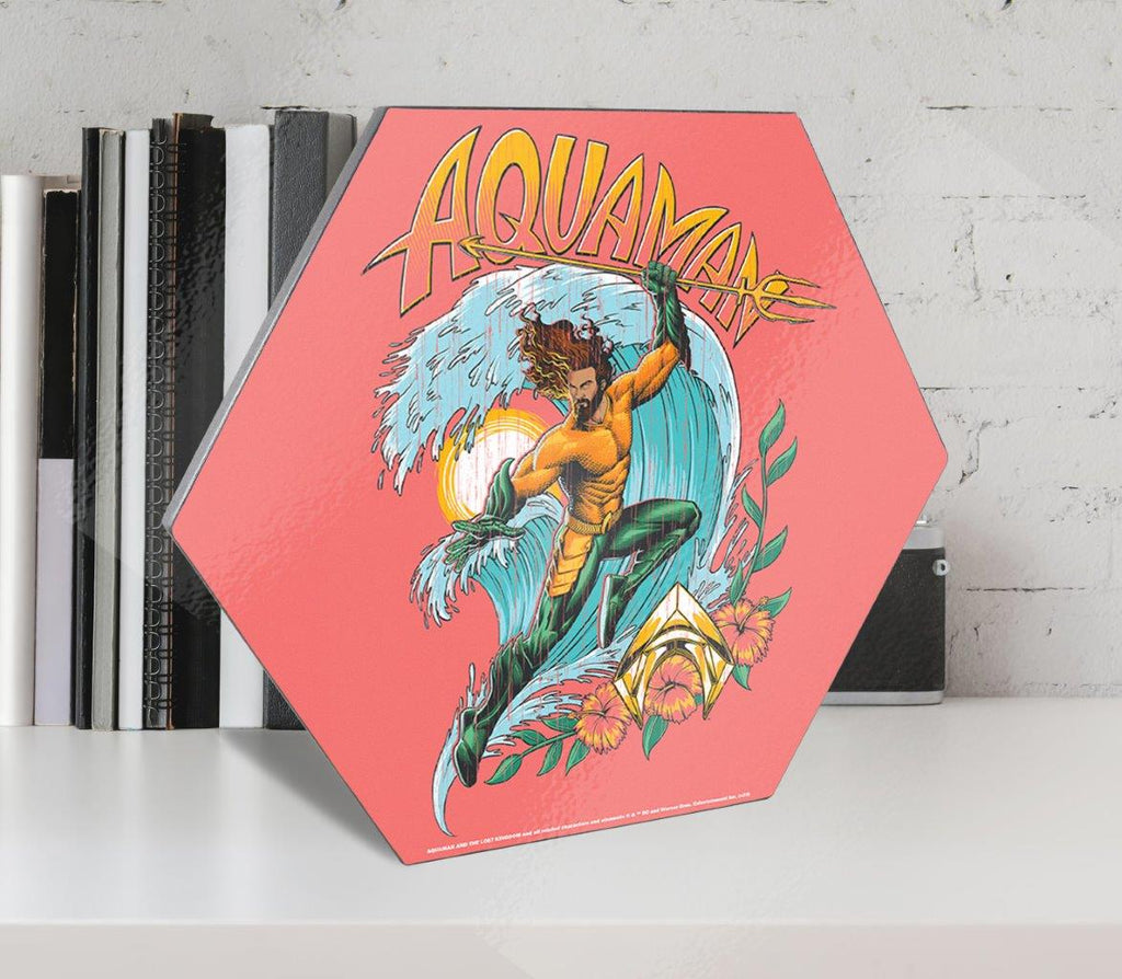 Aquaman and the Lost Kingdom (Aquaman) KNEXAGON® Wood Print WPHEX5272