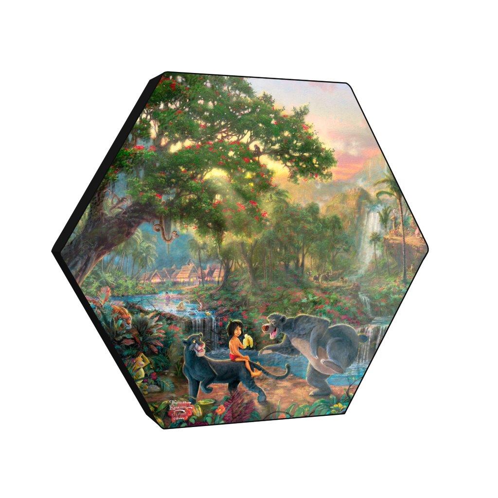 Disney (Jungle Book Mowgli’s Haven) KNEXAGON™ Wood Print WPHEX5279