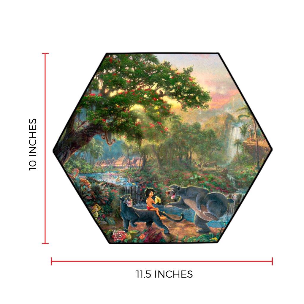 Disney (Jungle Book Mowgli’s Haven) KNEXAGON™ Wood Print WPHEX5279