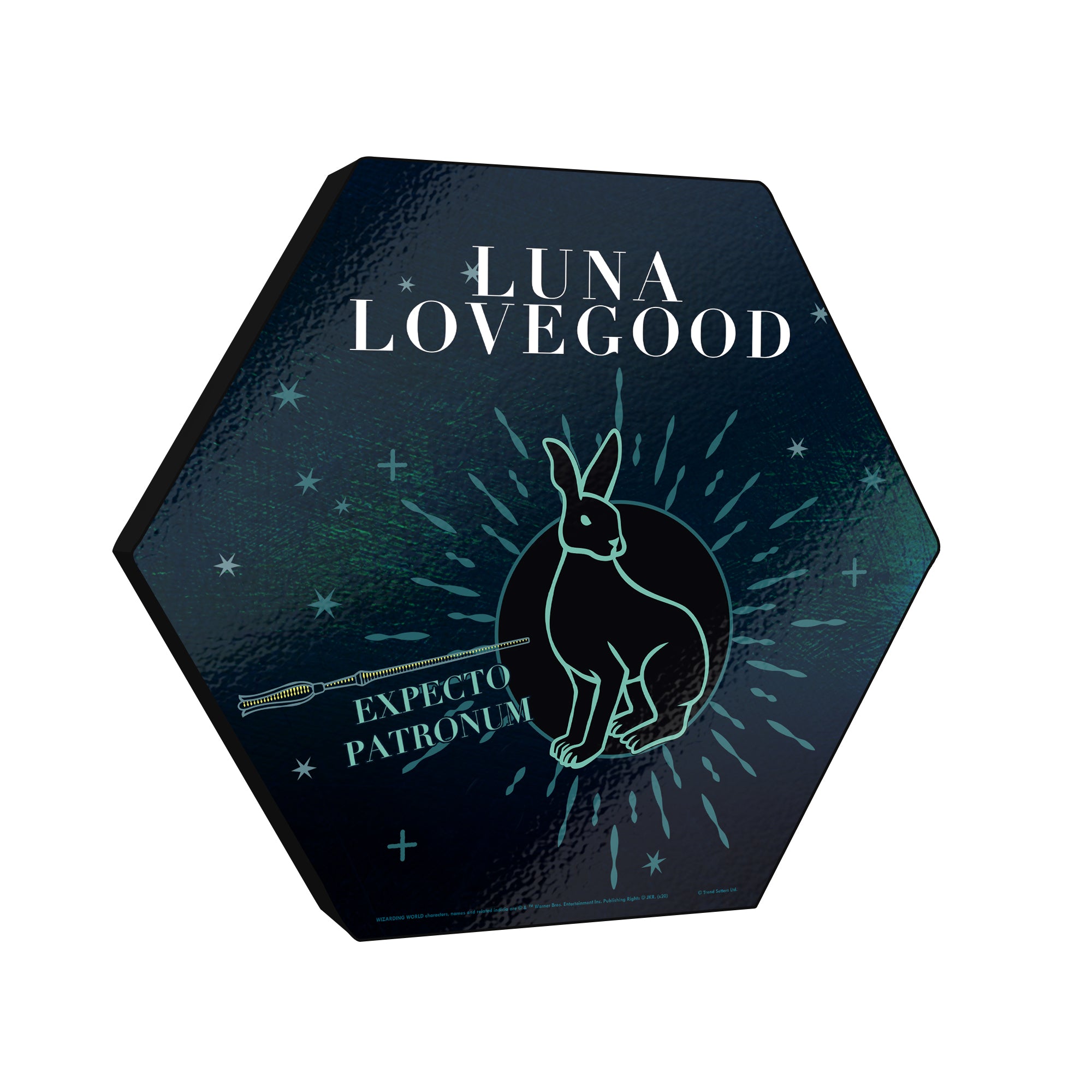 Harry Potter (Patronus - Luna Lovegood) KNEXAGON® Wood Print WPHEX5293HPAR