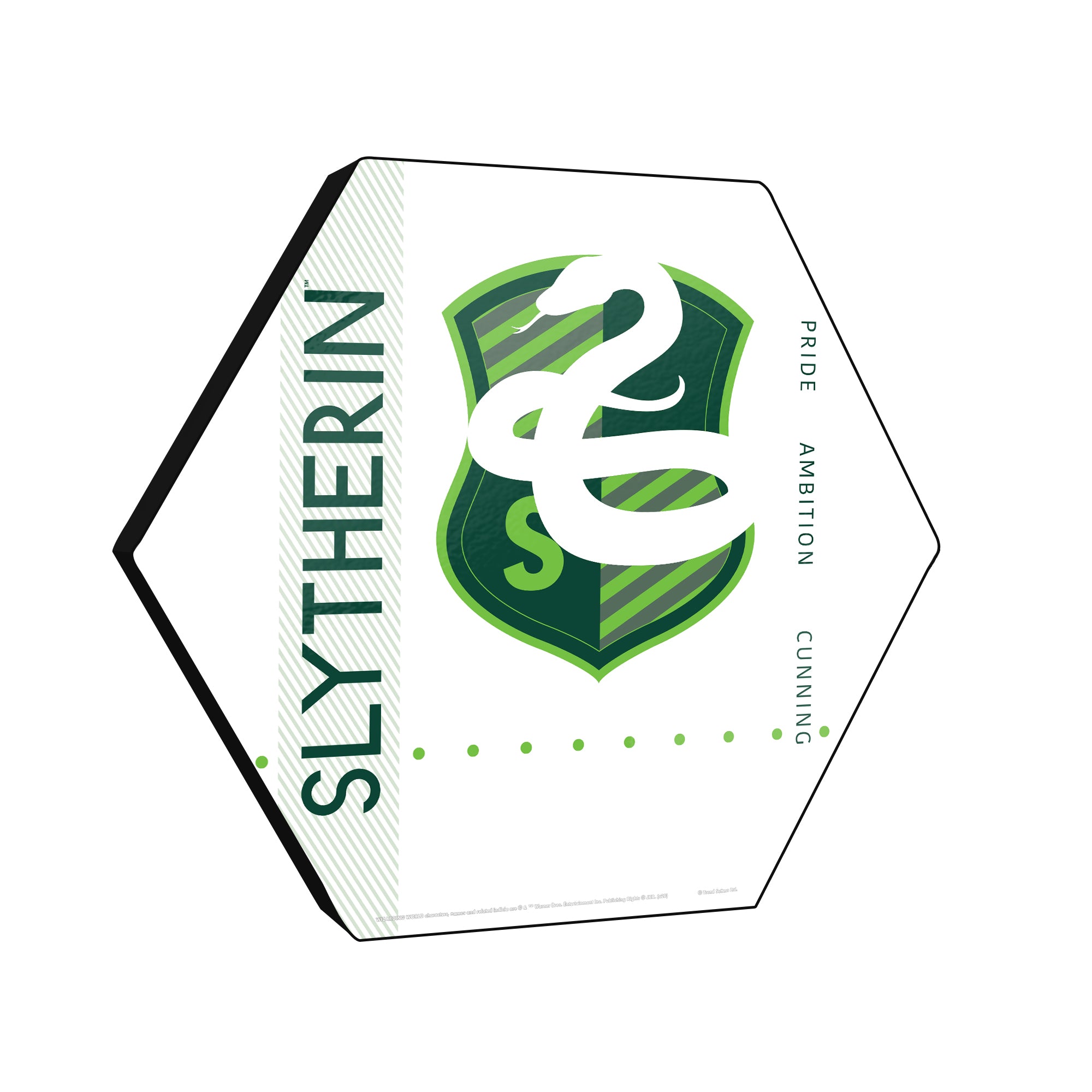 Harry Potter (Slytherin Shield) KNEXAGON® Wood Print WPHEX5295HPSH