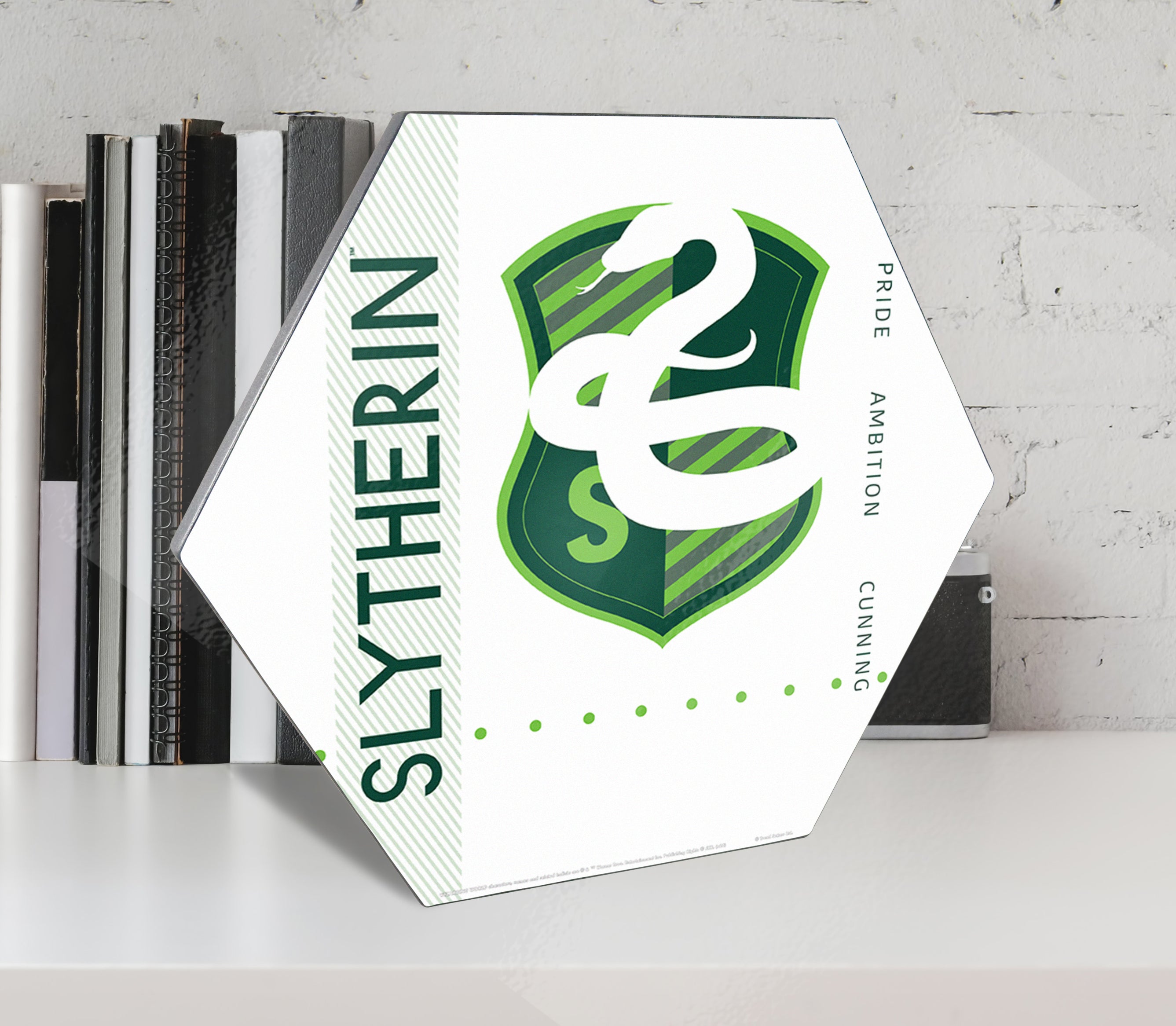 Harry Potter (Slytherin Shield) KNEXAGON® Wood Print WPHEX5295HPSH