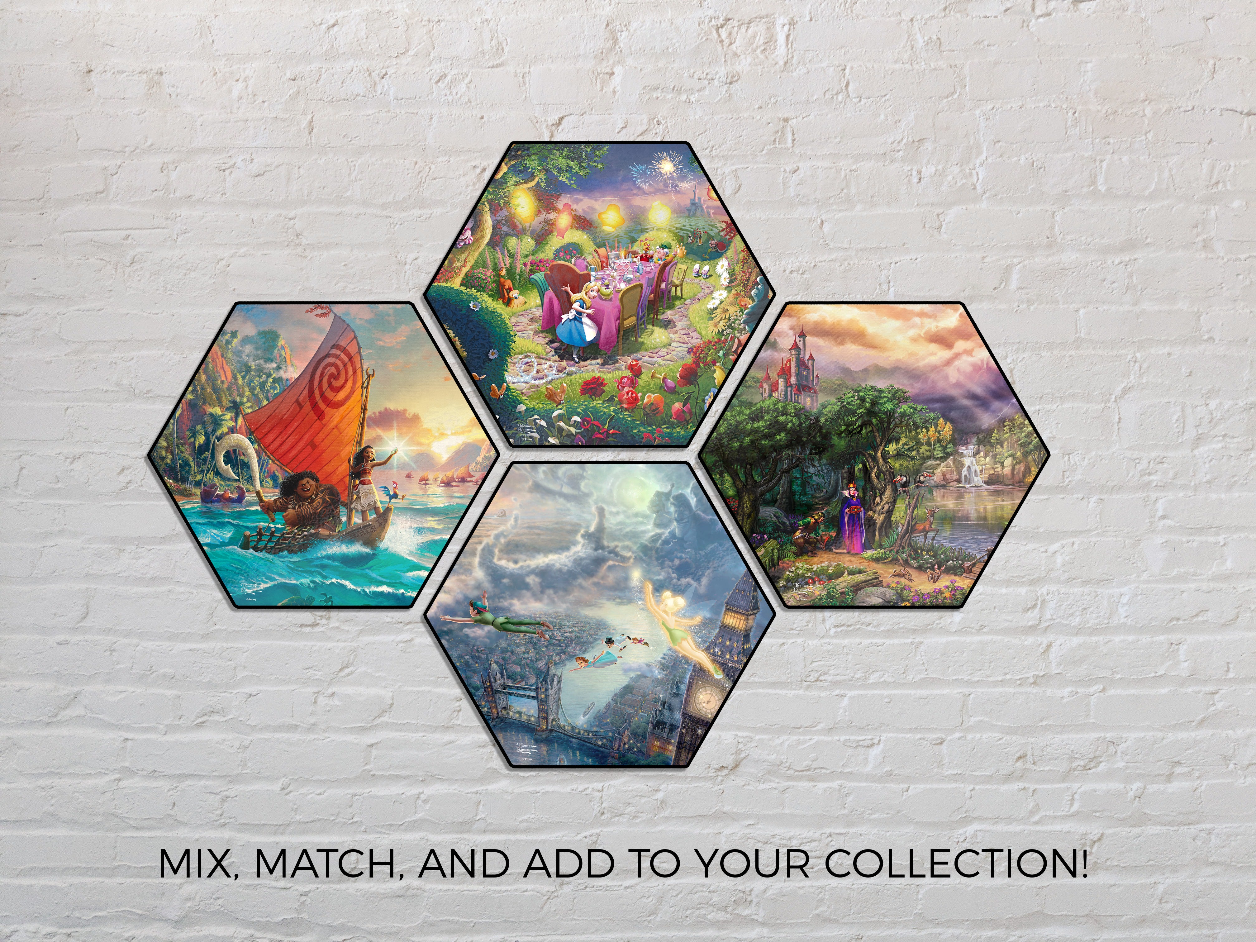 Disney (Snow White - The Evil Queen) KNEXAGON® Wood Print WPHEX5544