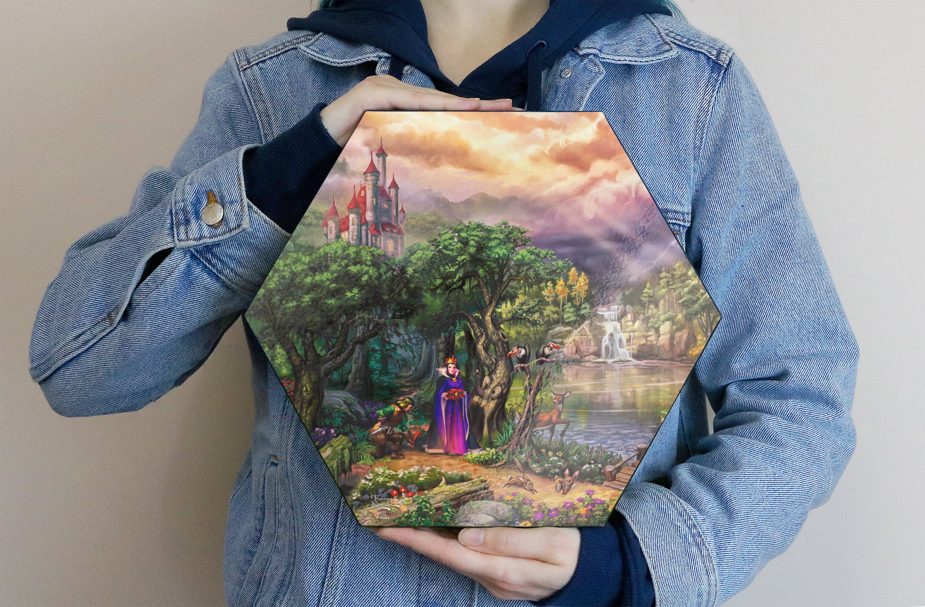 Disney (Snow White - The Evil Queen) KNEXAGON® Wood Print WPHEX5544