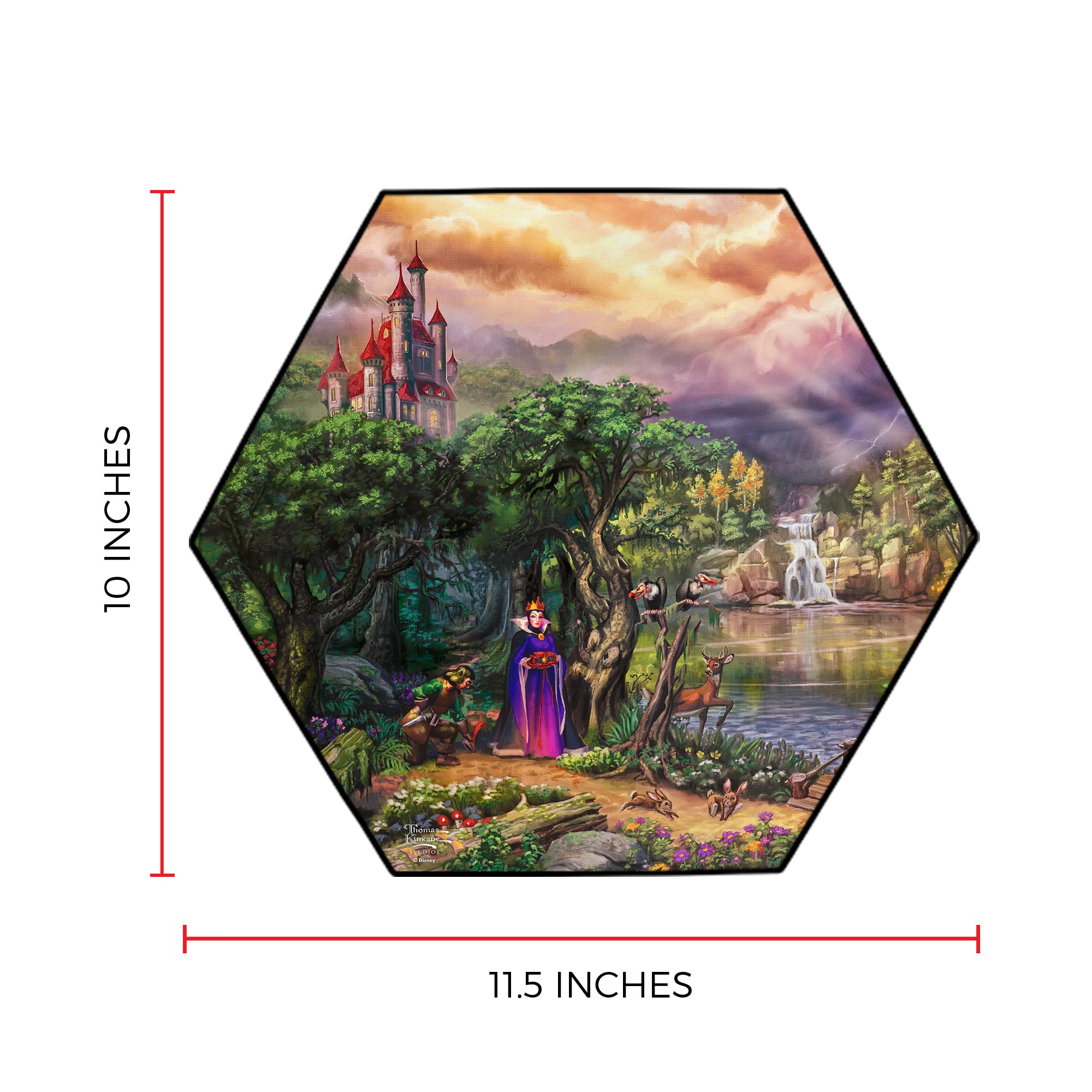 Disney (Snow White - The Evil Queen) KNEXAGON® Wood Print WPHEX5544